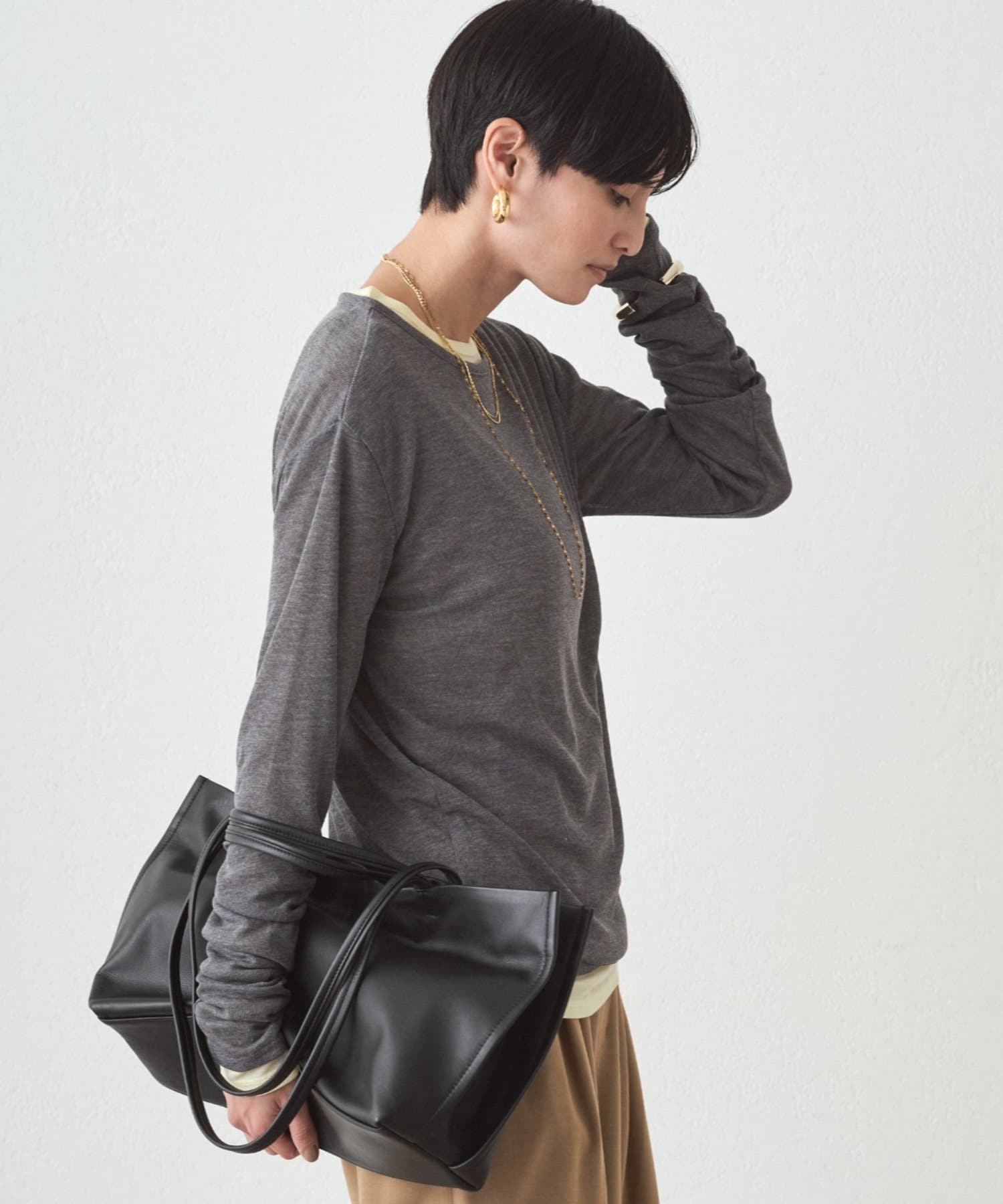 OUTLET(アウトレット) 【Loungedress】シアーロンT