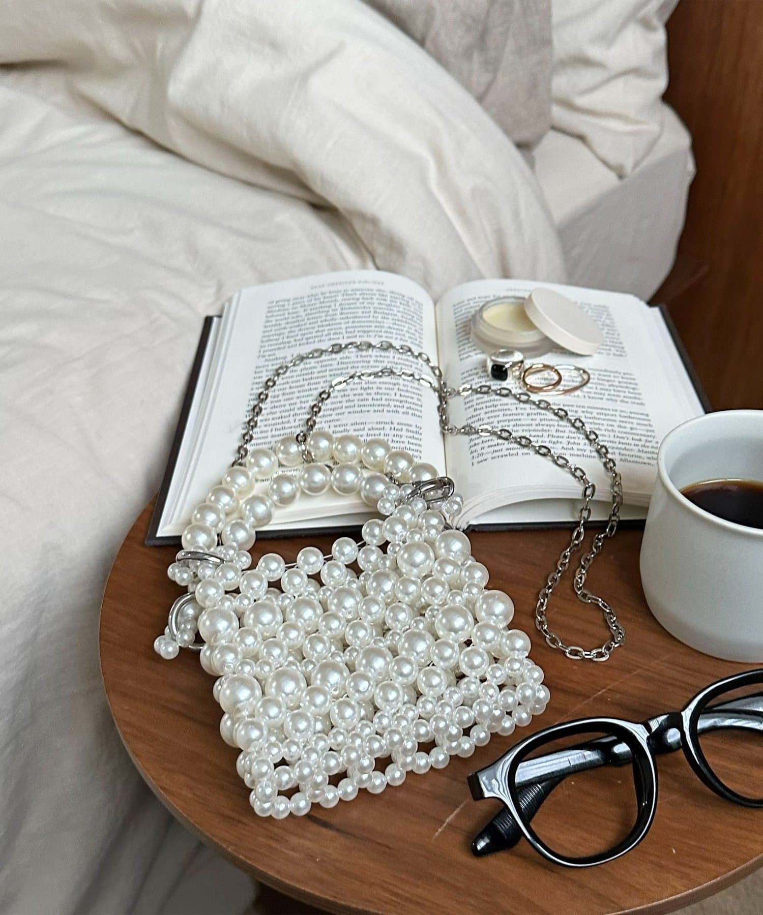 OUTLET(アウトレット) 【Discoat】丸ビーズミニバッグ