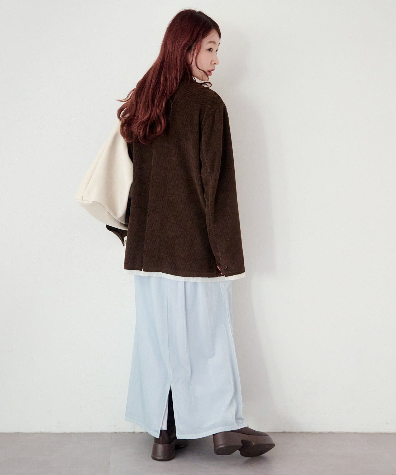 OUTLET(アウトレット) 【Kastane】シアーベロアフレアスカート