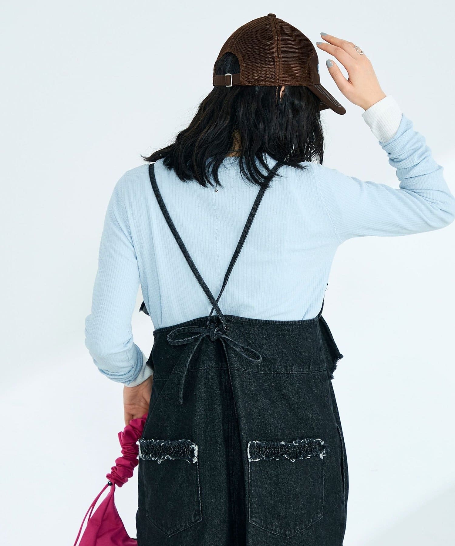 FREDY & GLOSTER(フレディ アンド グロスター) フリルデニムサロペット