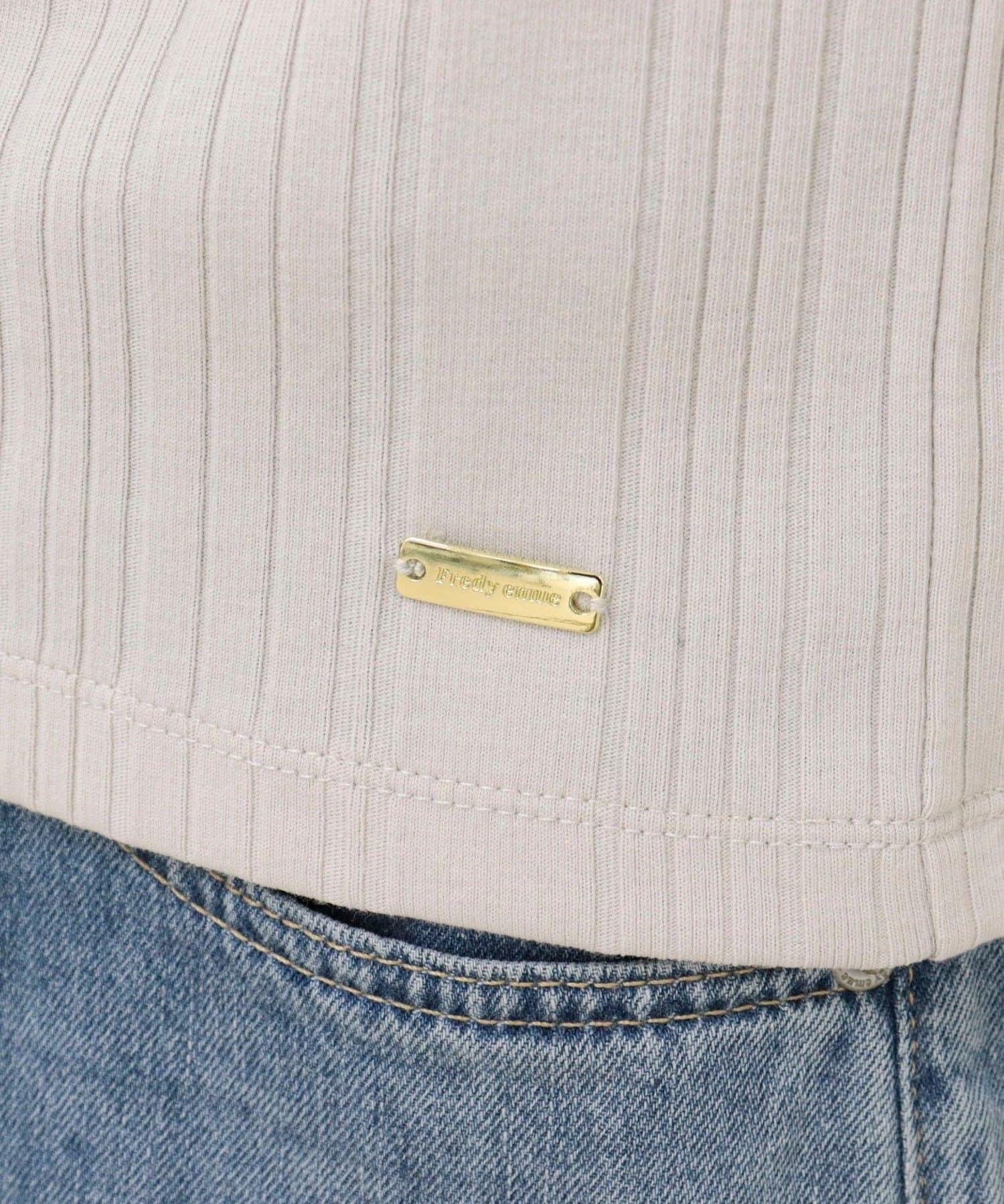 FREDY & GLOSTER(フレディ アンド グロスター) ランダムテレコ5分袖Tシャツ