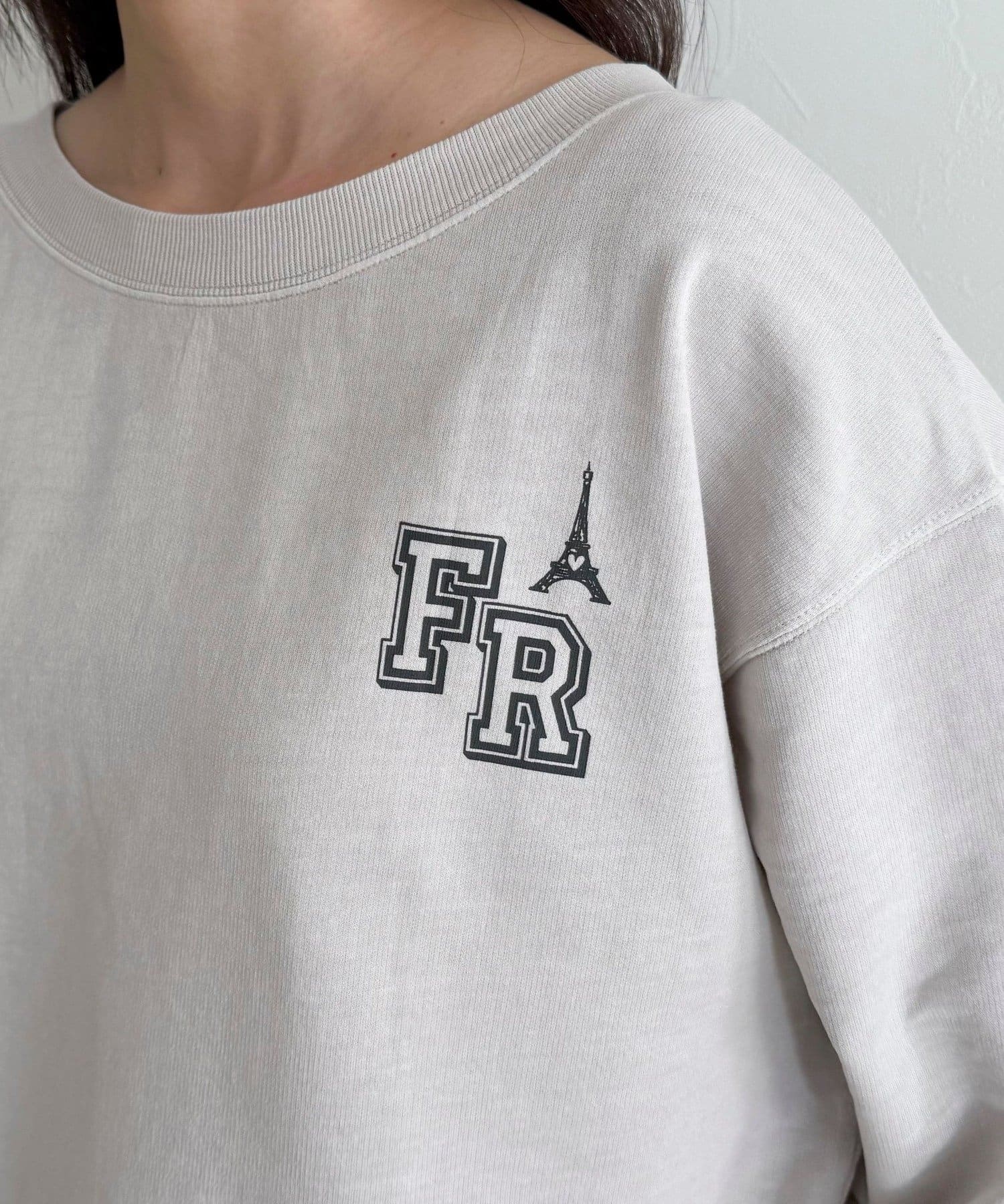 FREDY & GLOSTER(フレディ アンド グロスター) ヴィンテージ加工裏毛オフショルプルオーバー