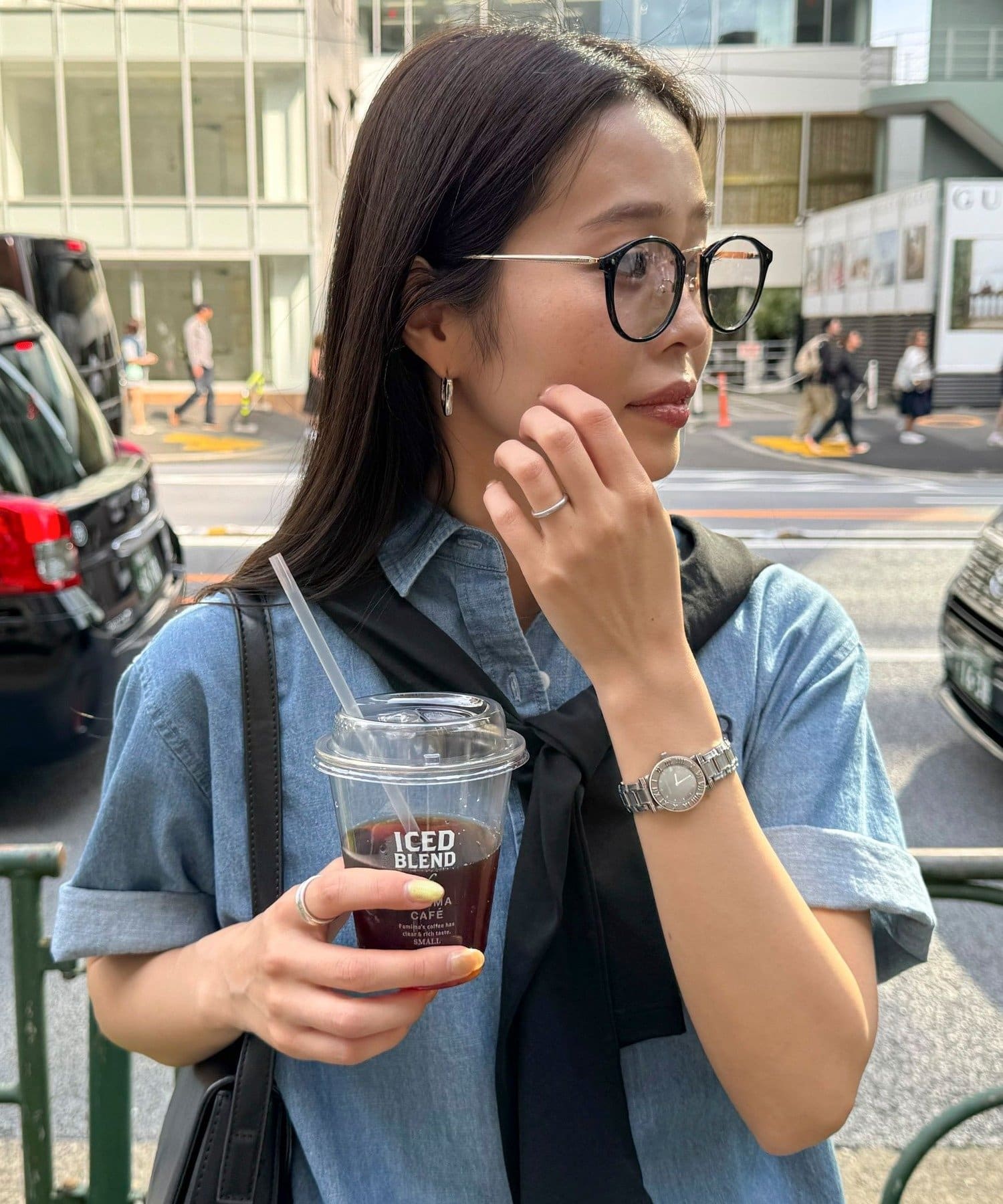 FREDY & GLOSTER(フレディ アンド グロスター) 調光レンズメタルテンプルセルメガネ