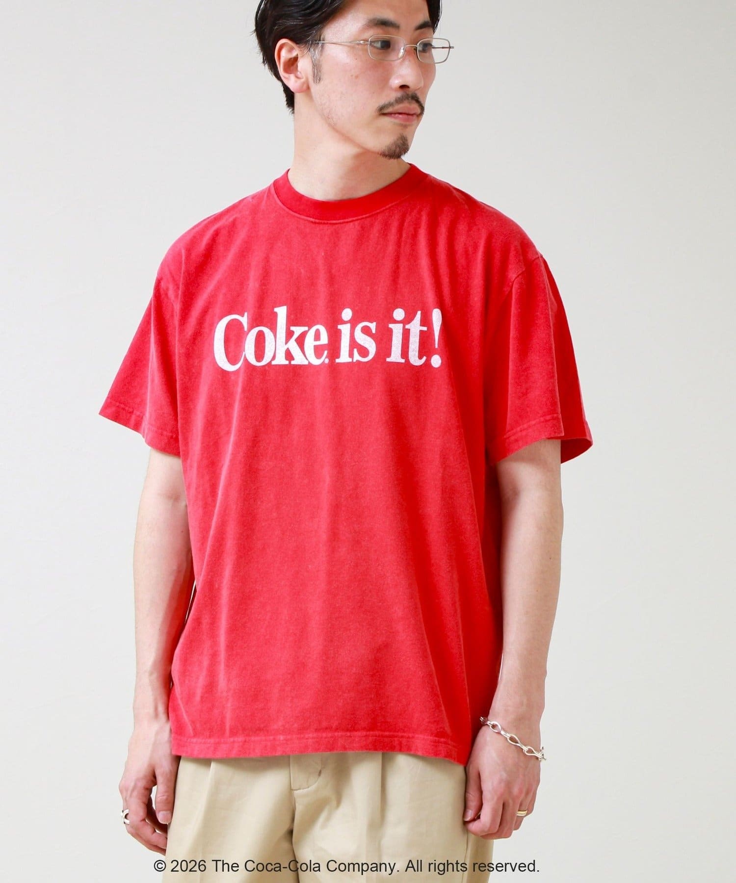 FREDY & GLOSTER(フレディ アンド グロスター) 【GOOD ROCK SPEED】Coca-Cola ロゴプリントTシャツ