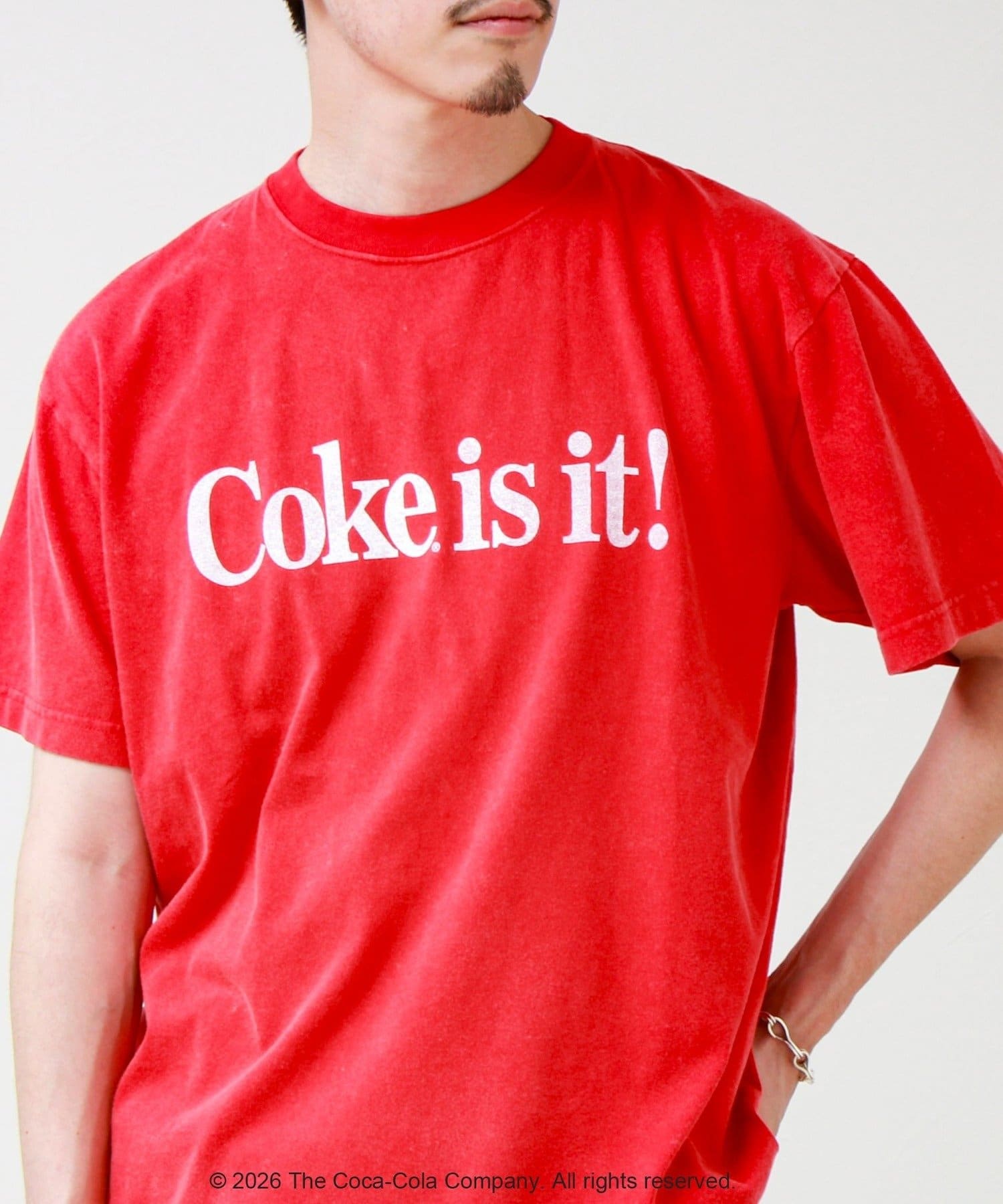 FREDY & GLOSTER(フレディ アンド グロスター) 【GOOD ROCK SPEED】Coca-Cola ロゴプリントTシャツ