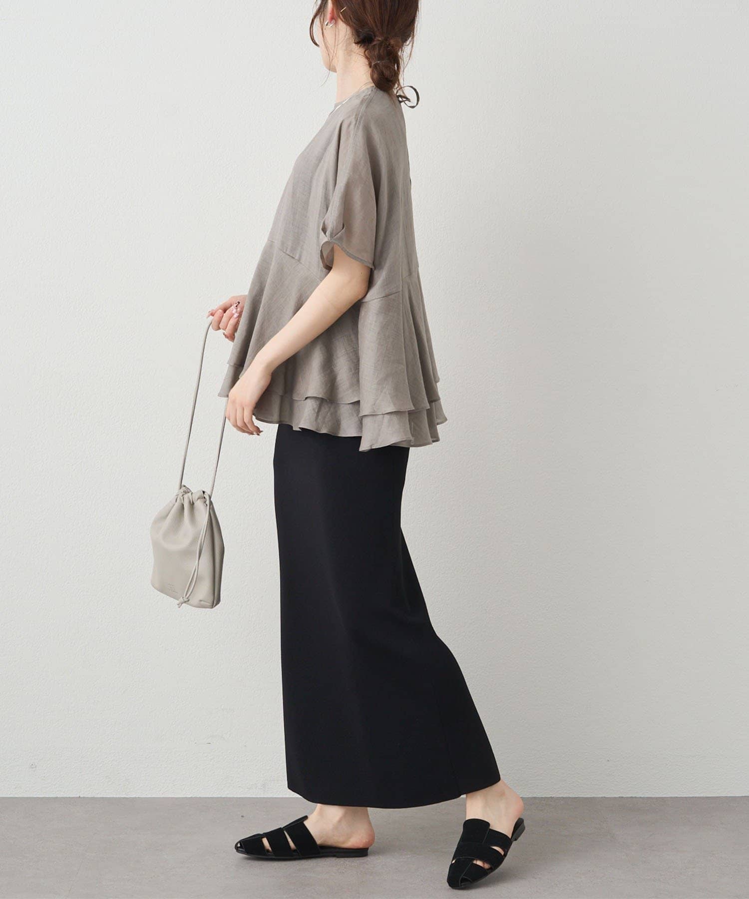 PUAL CE CIN(ピュアルセシン) 【＠sein___000企画】ラミー2枚重ねペプラムブラウス