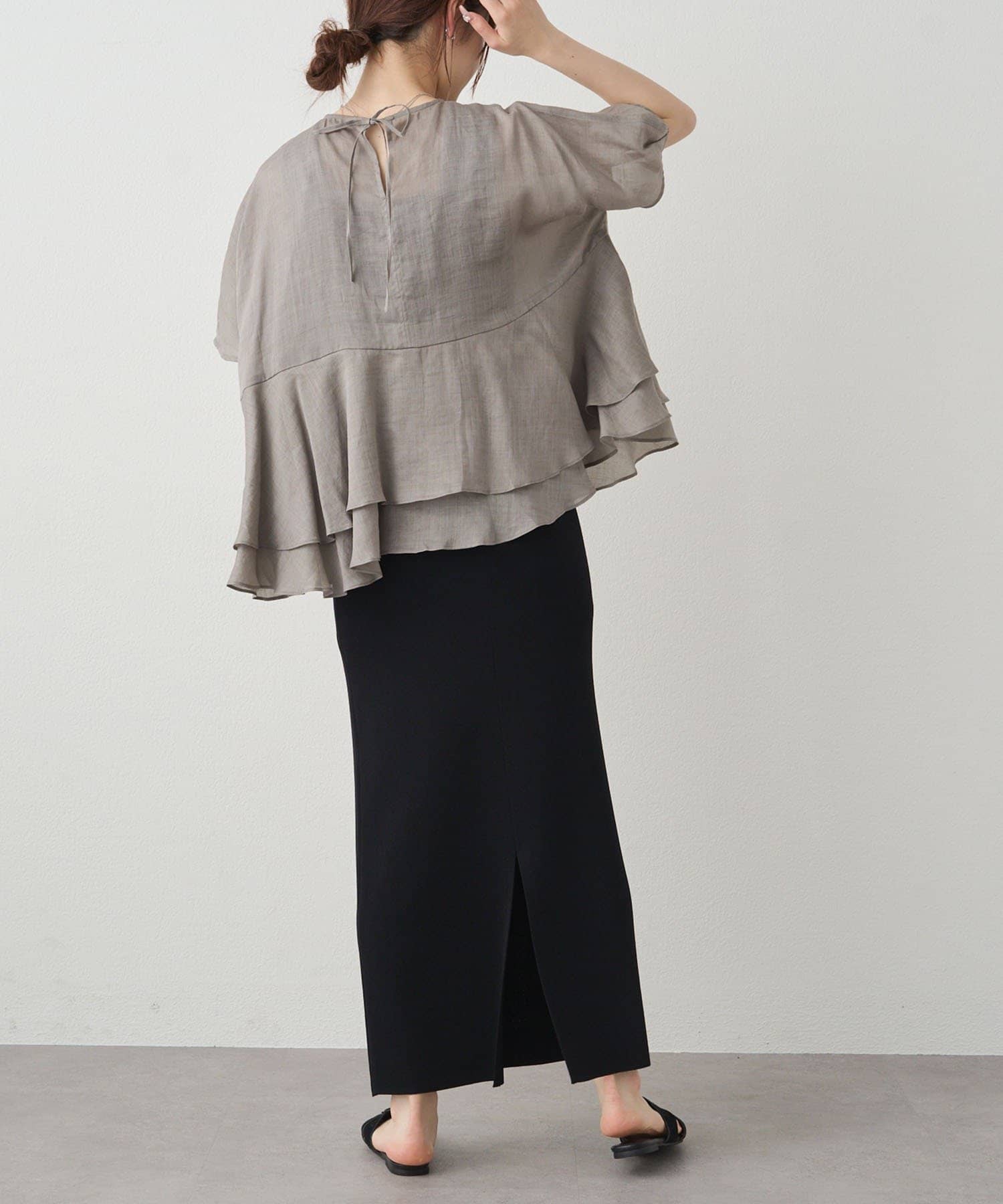 PUAL CE CIN(ピュアルセシン) 【＠sein___000企画】ラミー2枚重ねペプラムブラウス