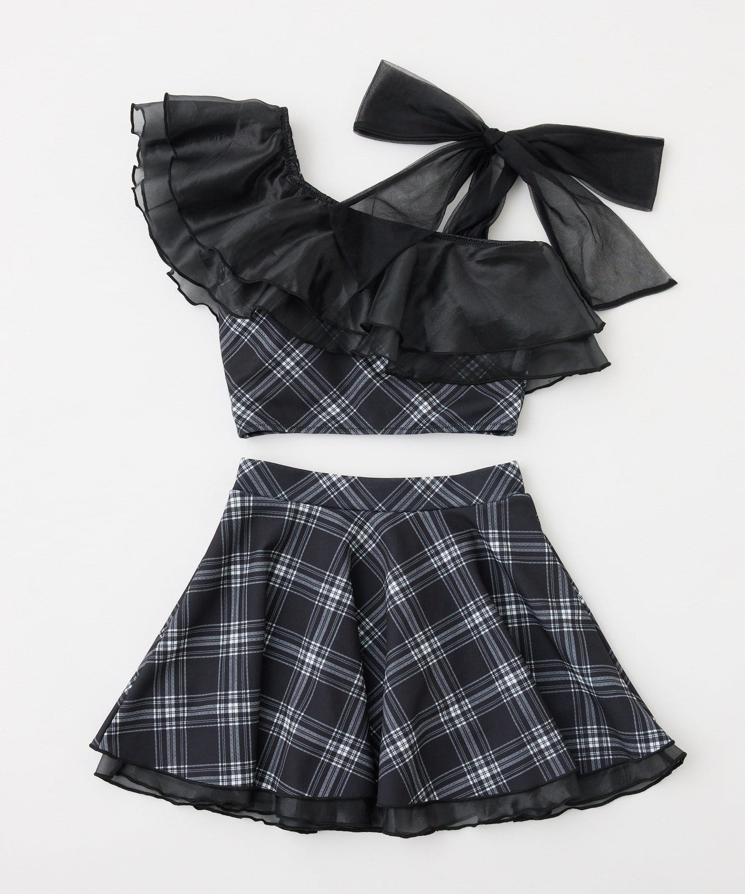 one after another NICE CLAUP(ワンアフターアナザー ナイスクラップ) swimwear/肩リボンワンショル(3点セット)