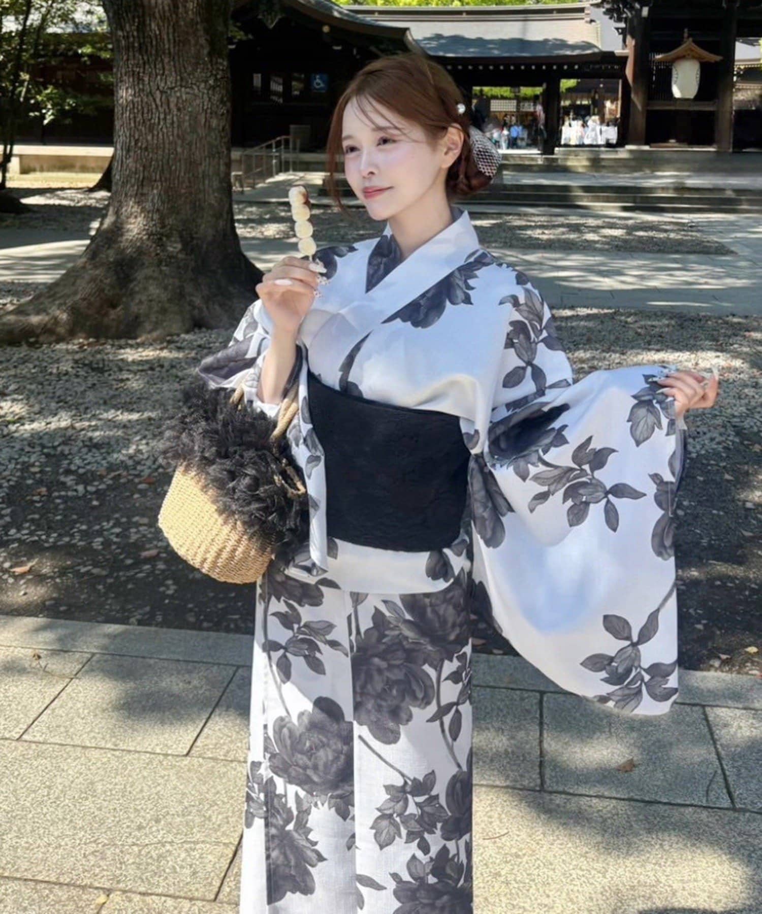 接触冷感/吸水速乾】浴衣≪一人で着られる/二部式浴衣(スカートタイプ