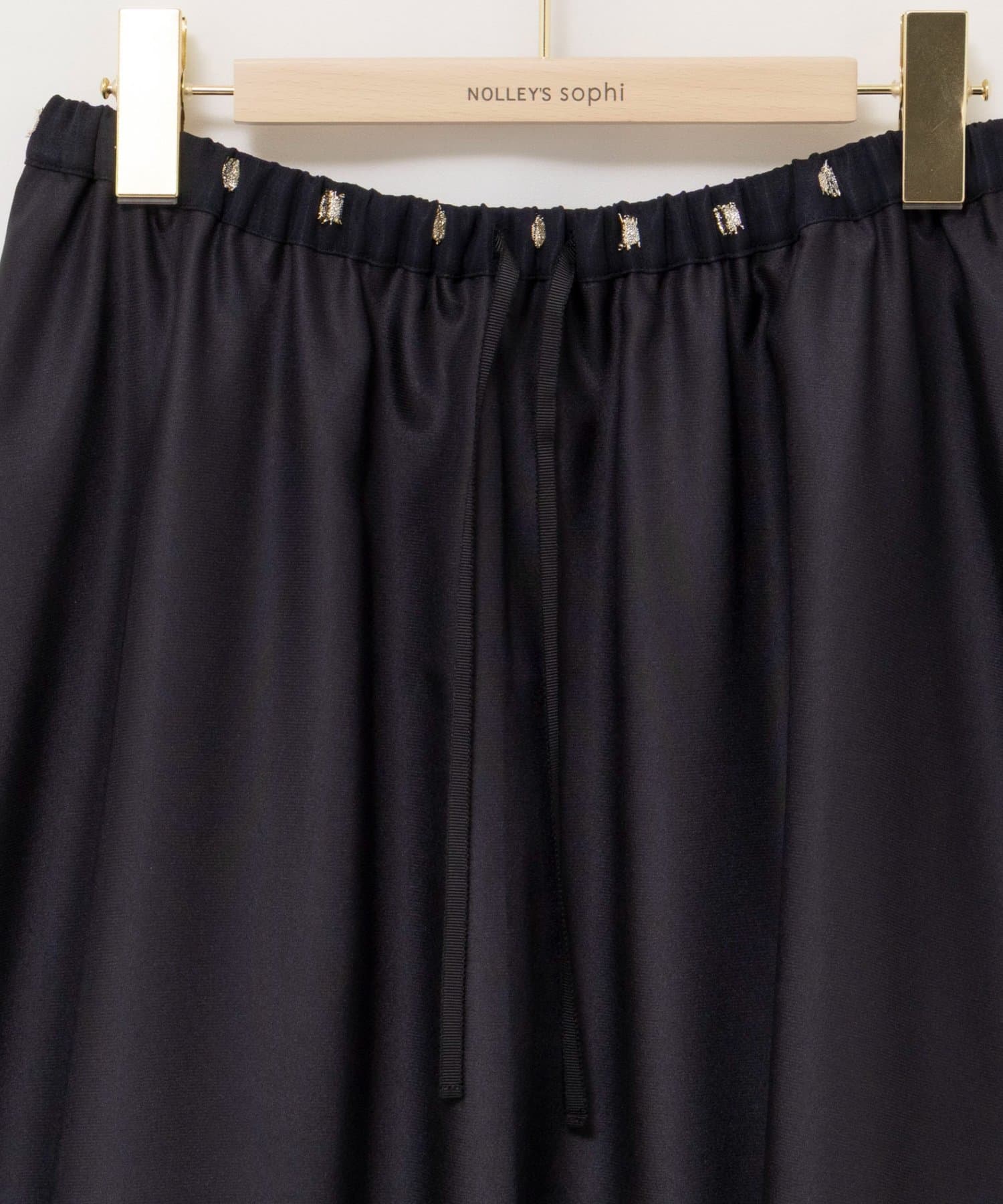 NOLLEY'S(ノーリーズ) 《セットアップ対応》ラメカットジャガードフレアスカート