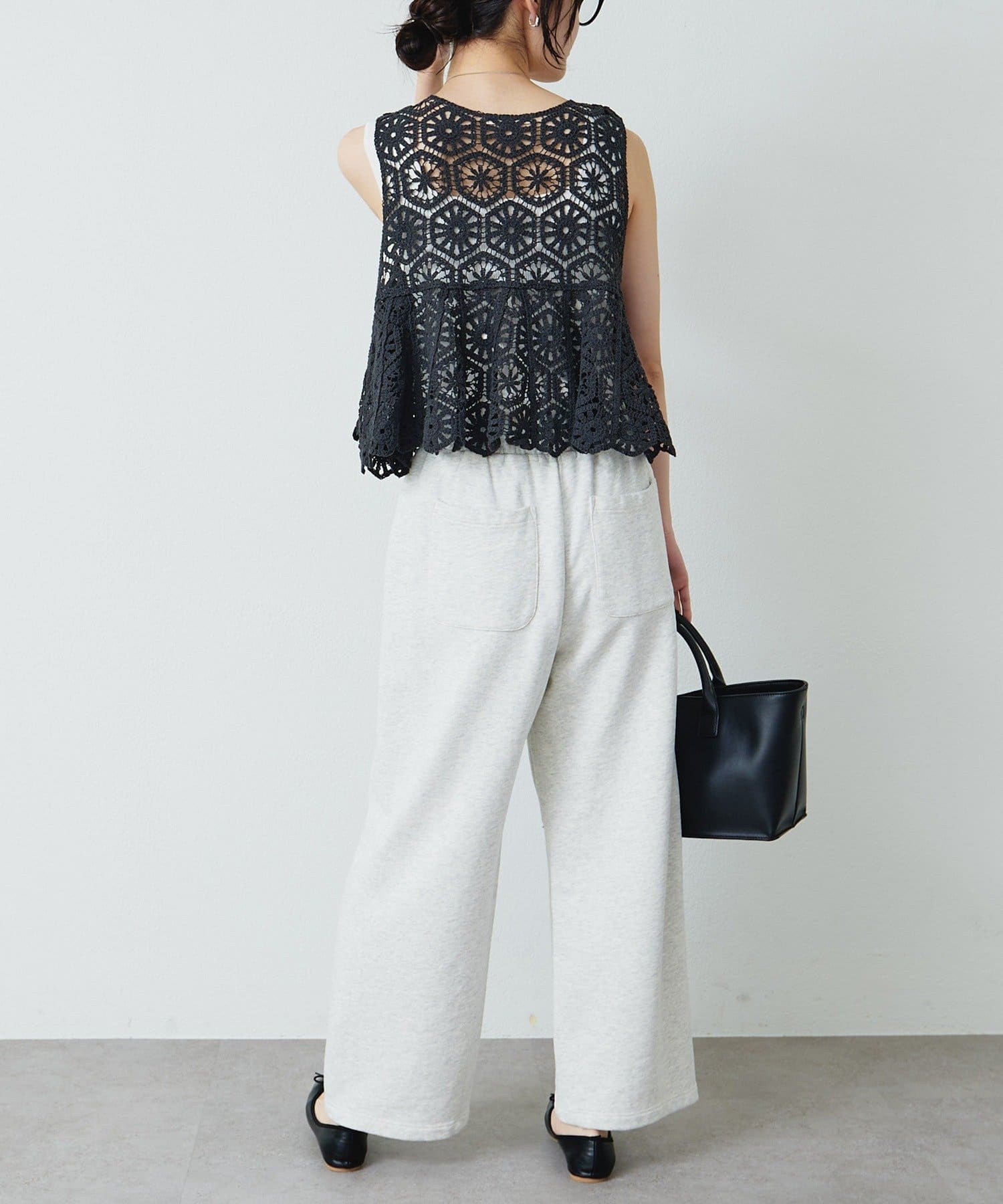 PUAL CE CIN(ピュアルセシン) 【リバイバル】カギ針編み風ビスチェ