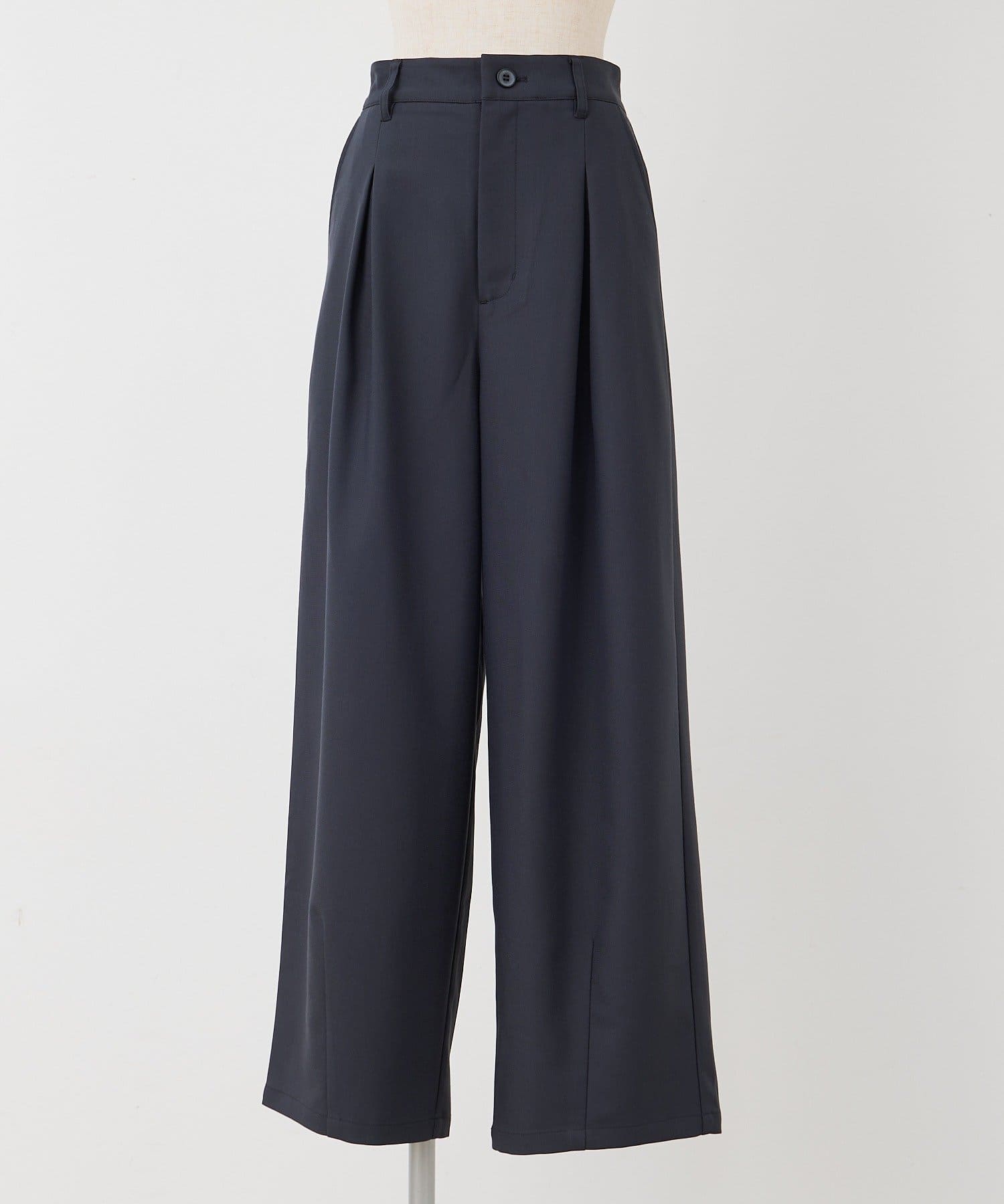 PUAL CE CIN(ピュアルセシン) 【接触冷感】バルーンシルエットスラックスパンツ