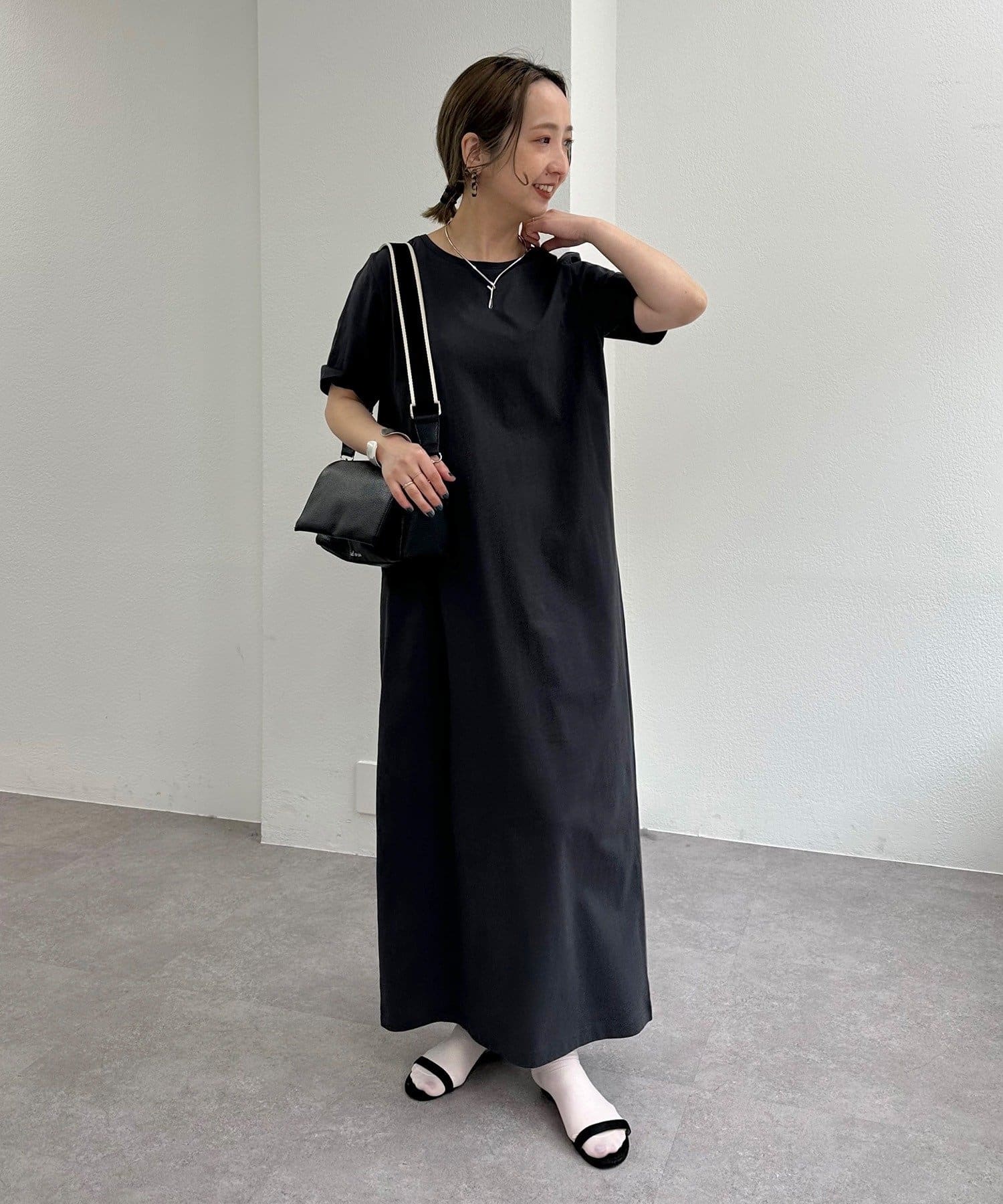 PUAL CE CIN(ピュアルセシン) 【＠sein___000企画】汗ジミ防止加工カットソーワンピース