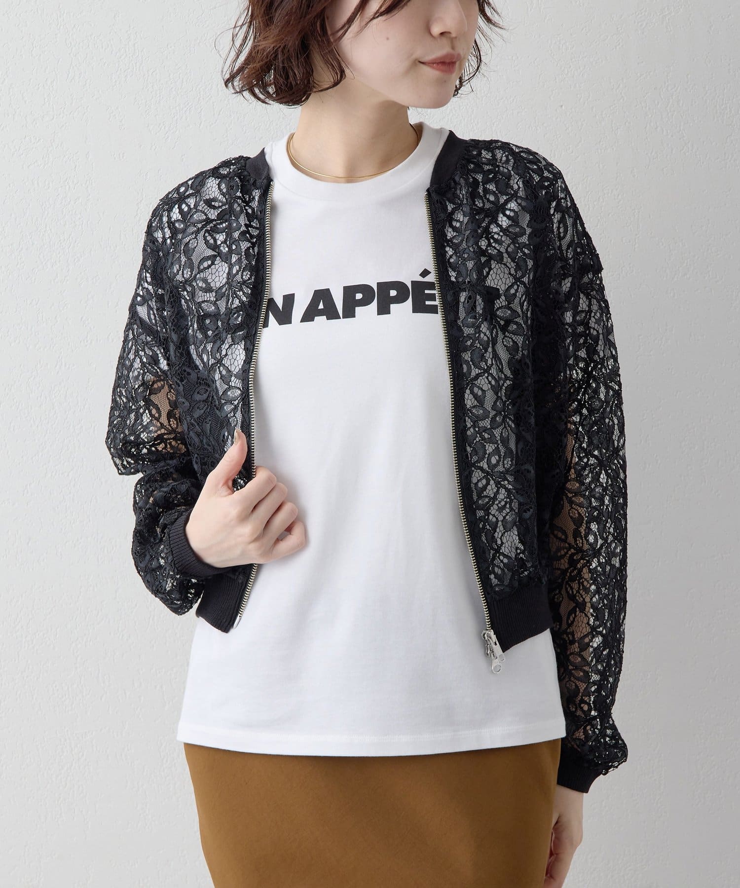 Whim Gazette(ウィム ガゼット) 【Drawing Numbers】レースブルゾン