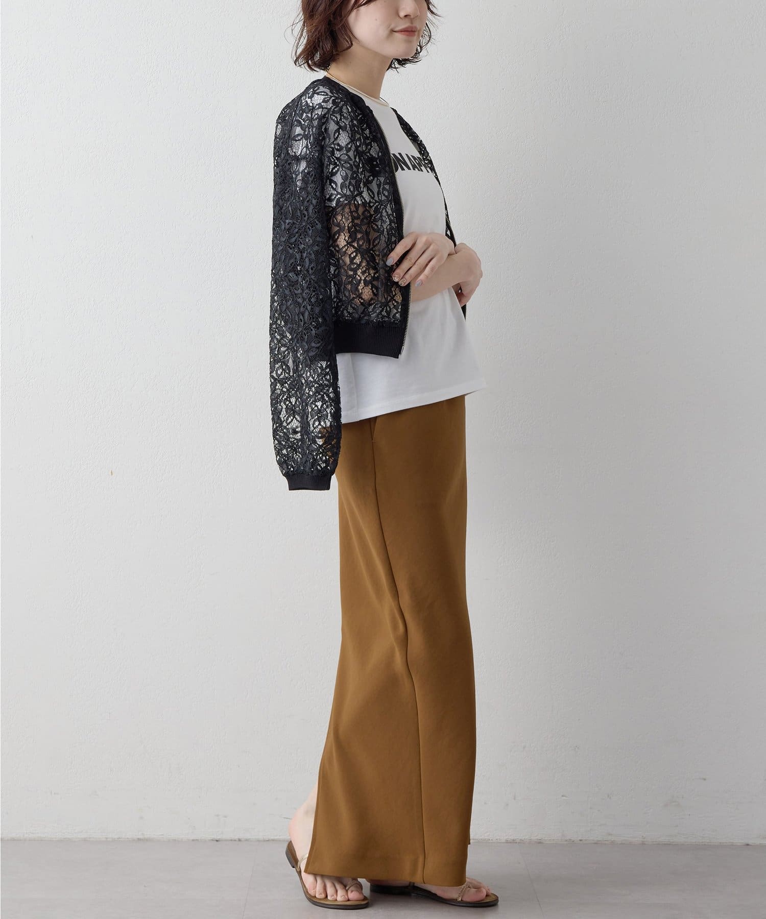 Whim Gazette(ウィム ガゼット) 【Drawing Numbers】レースブルゾン