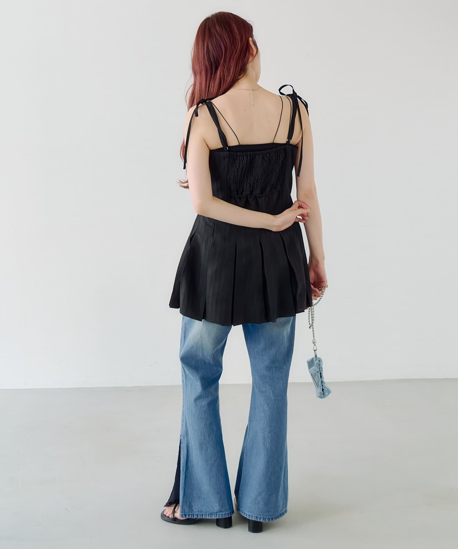 Kastane(カスタネ) 【無地&チェック柄】プリーツミニワンピース