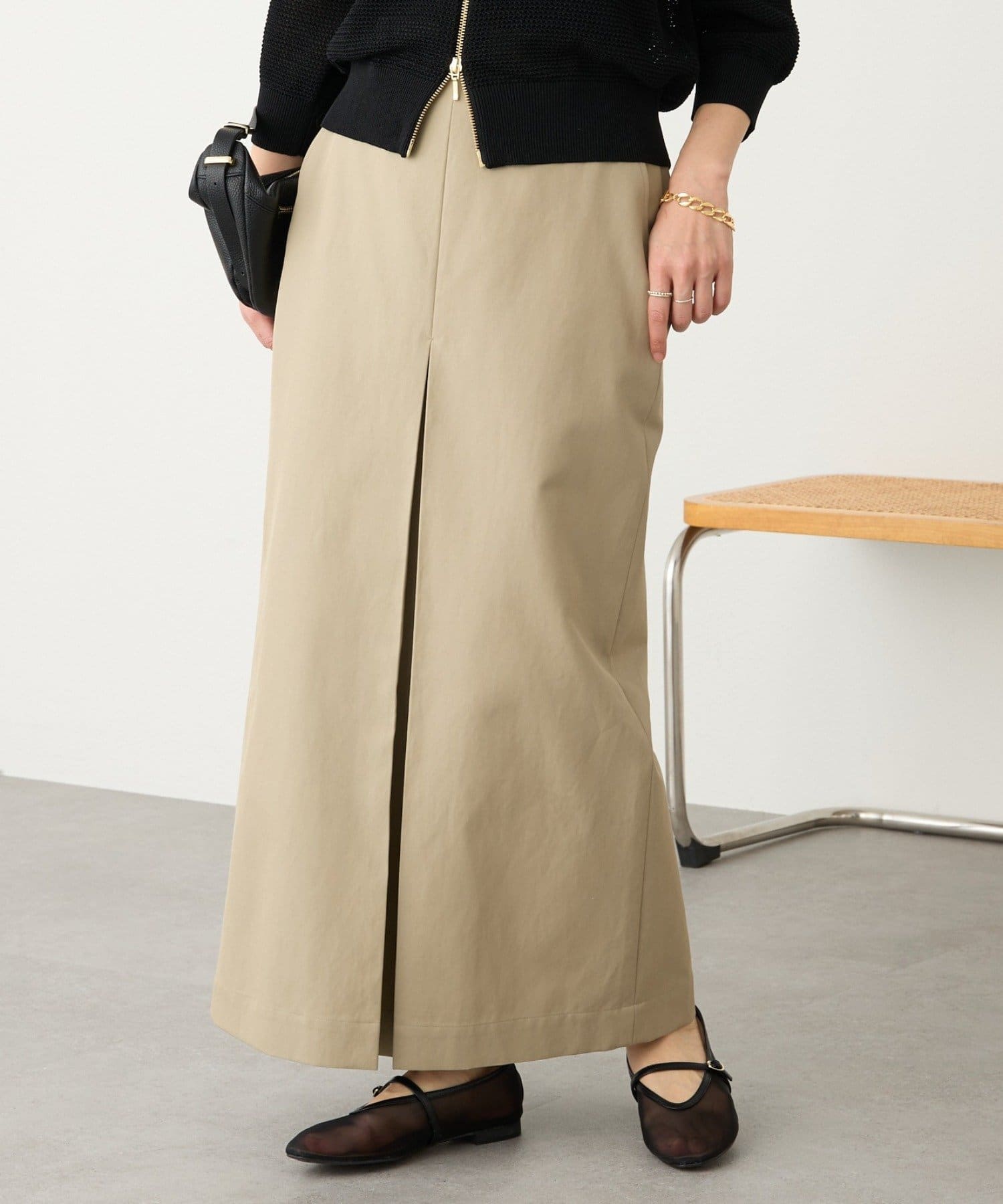 RIVE DROITE(リヴドロワ) 予約【大人のチノスカート】ボックスタックチノスカート