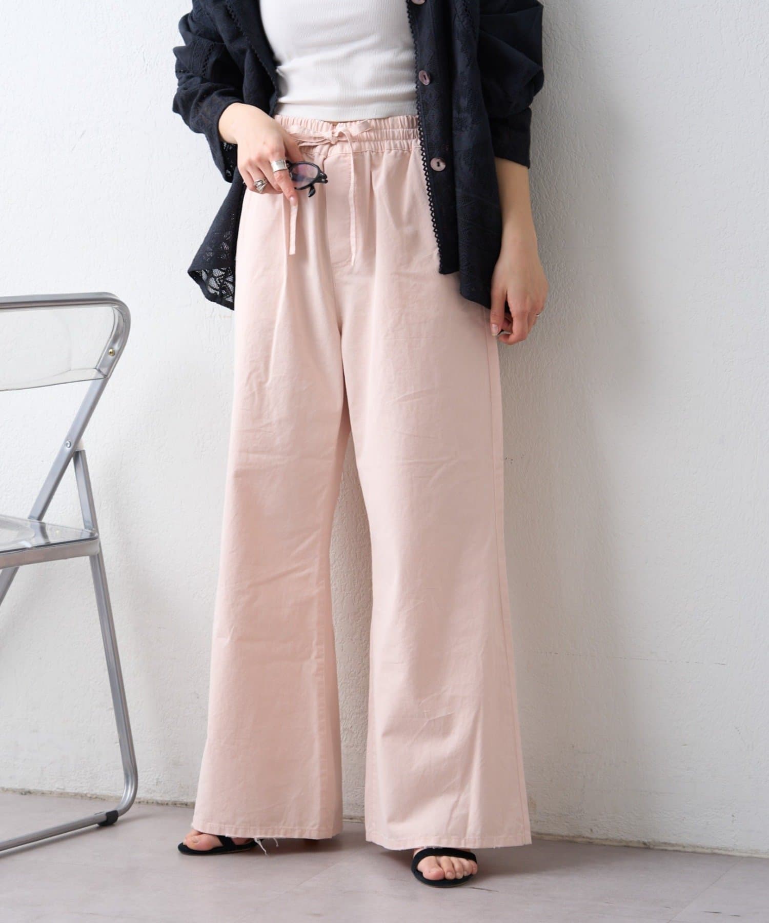 CIAOPANIC TYPY(チャオパニックティピー) 柔らかルーズフレアイージーデニム