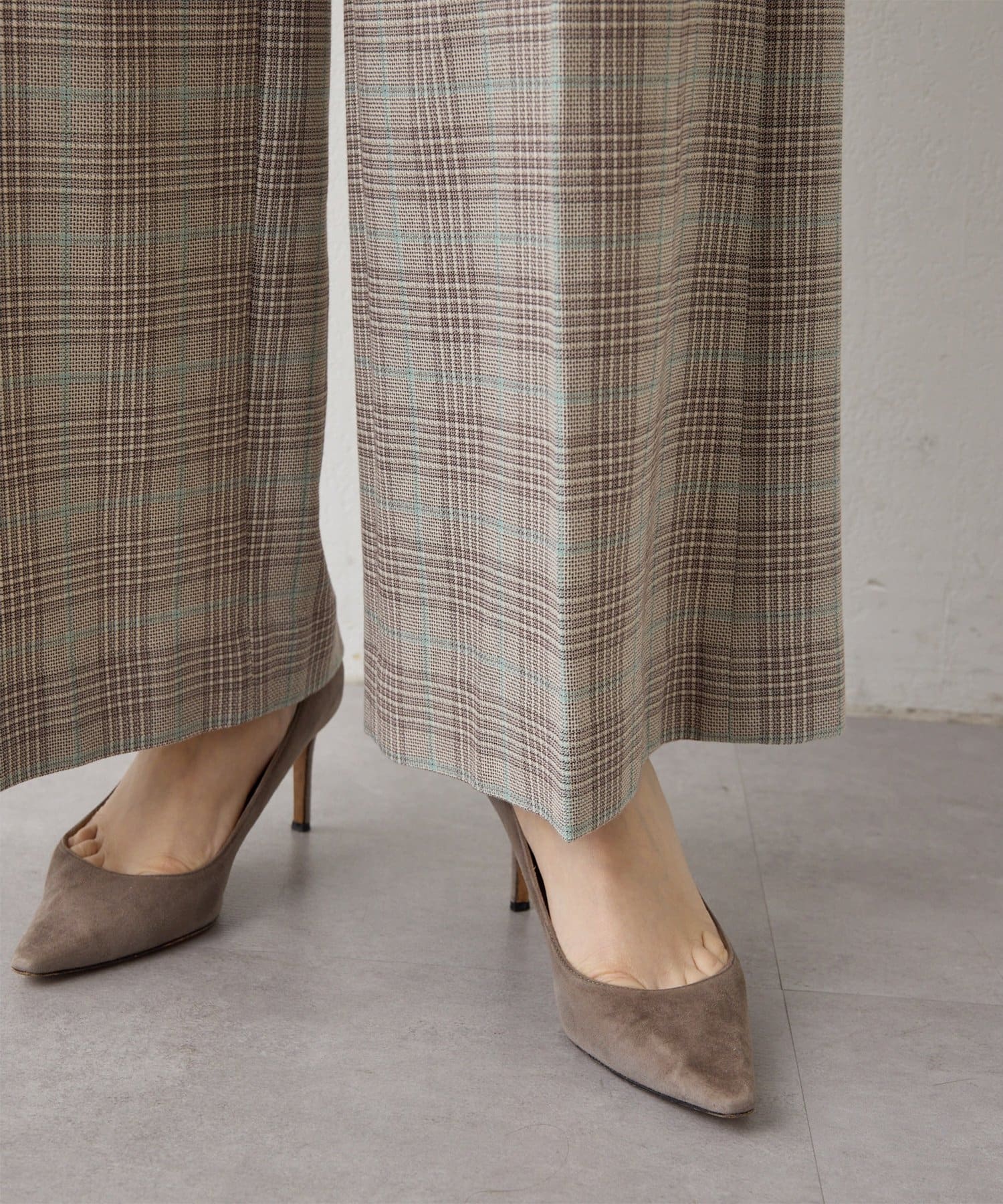 Whim Gazette(ウィム ガゼット) コットンチェックパンツ