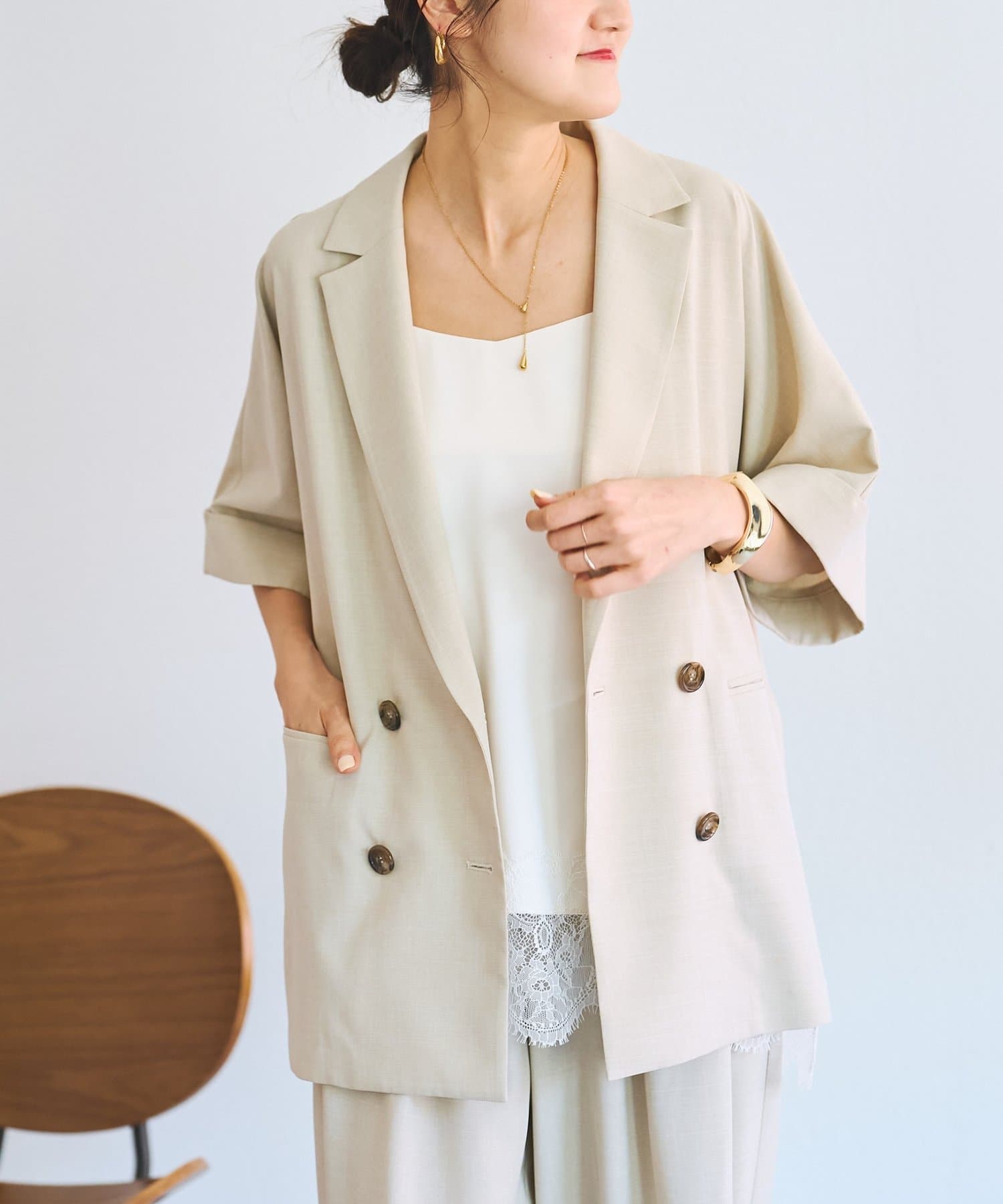 BEARDSLEY(ビアズリー) 《3/28(土)12時予約》エステルシャンブレージャケット《LIVETART》