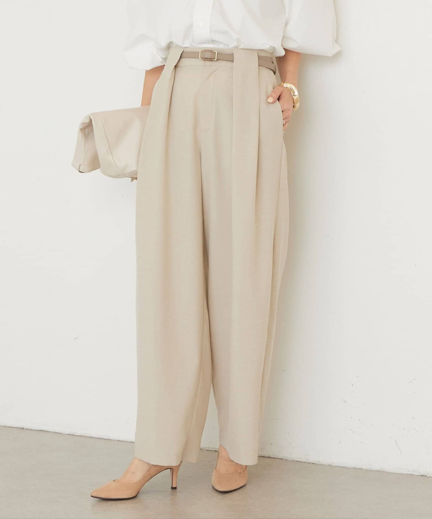 BEARDSLEY(ビアズリー) 《3/28(土)12時予約》エステルシャンブレータックパンツ《LIVETART》