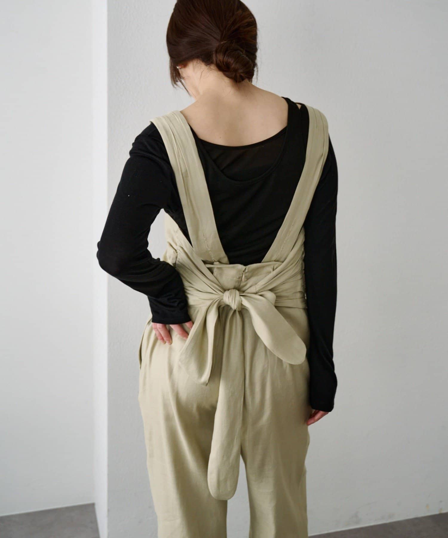 SHENERY(シーナリー) バックリボンイージーサロペット