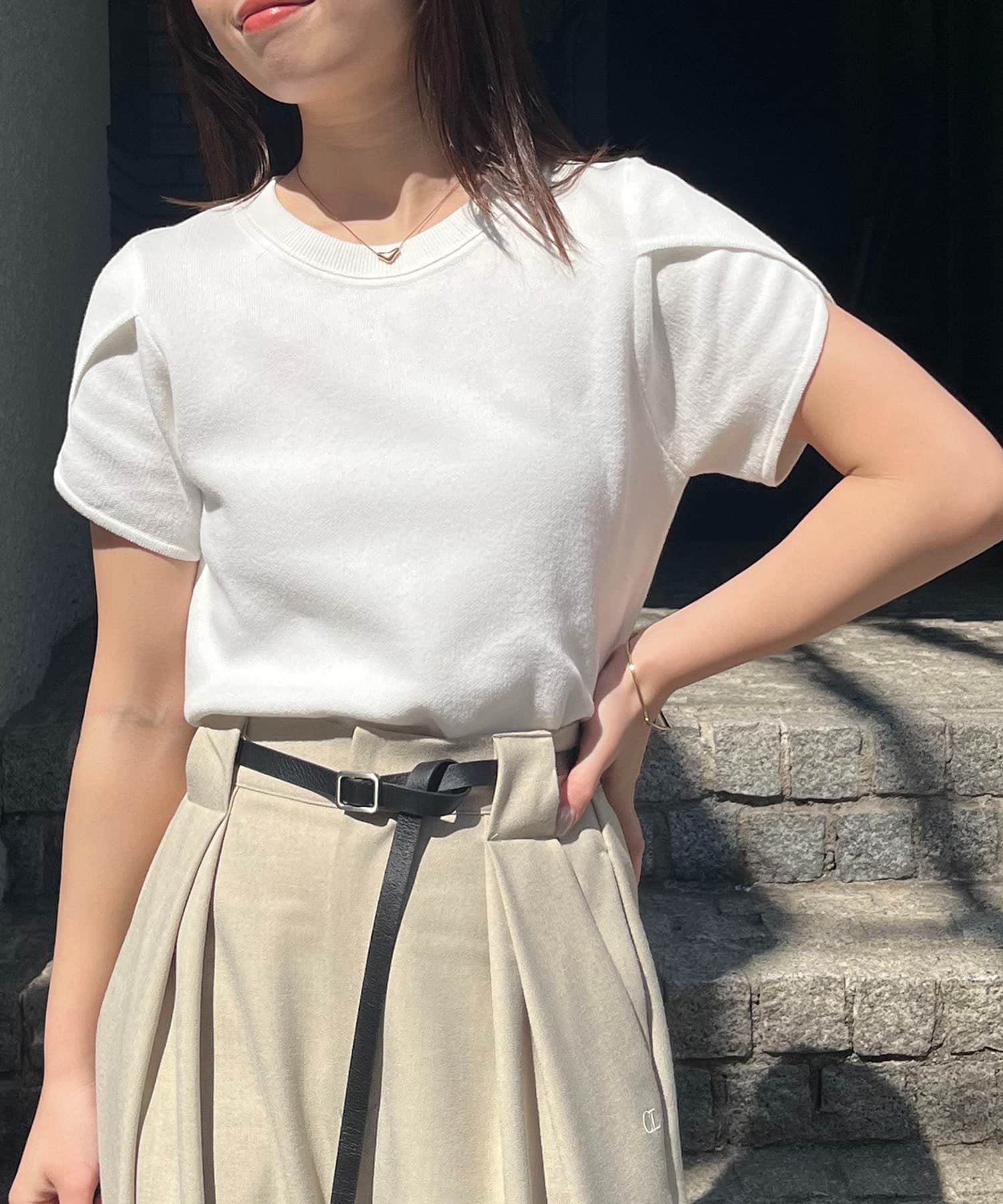 CAPRICIEUX LE'MAGE(カプリシュレマージュ) チューリップスリーブニット