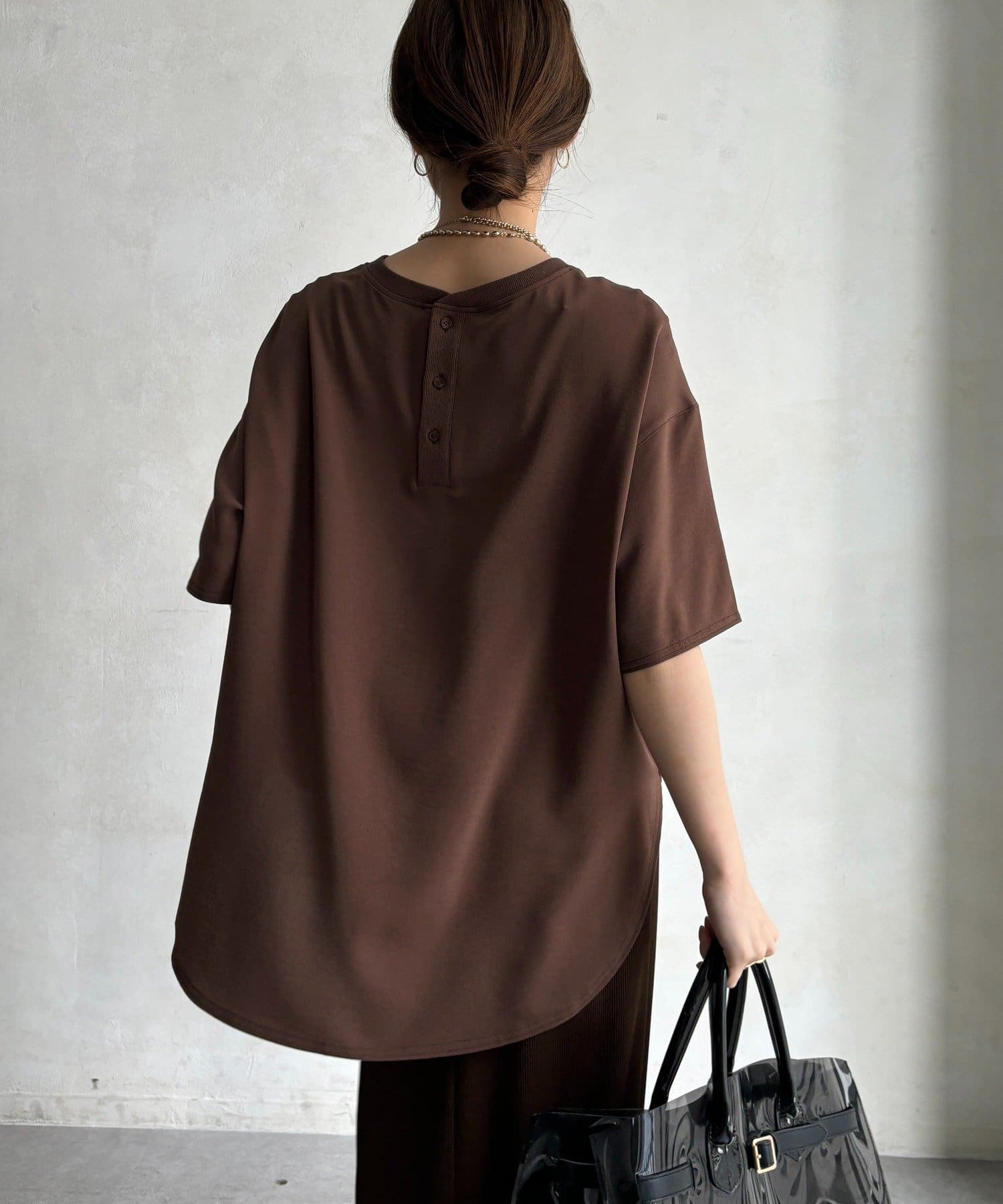DOUDOU(ドゥドゥ) 【11日から新色10%OFFで予約スタート！】【毎年人気の“テロTEE“】PLEIN D'ESPOIR ジョーゼット半袖ロゴTEE