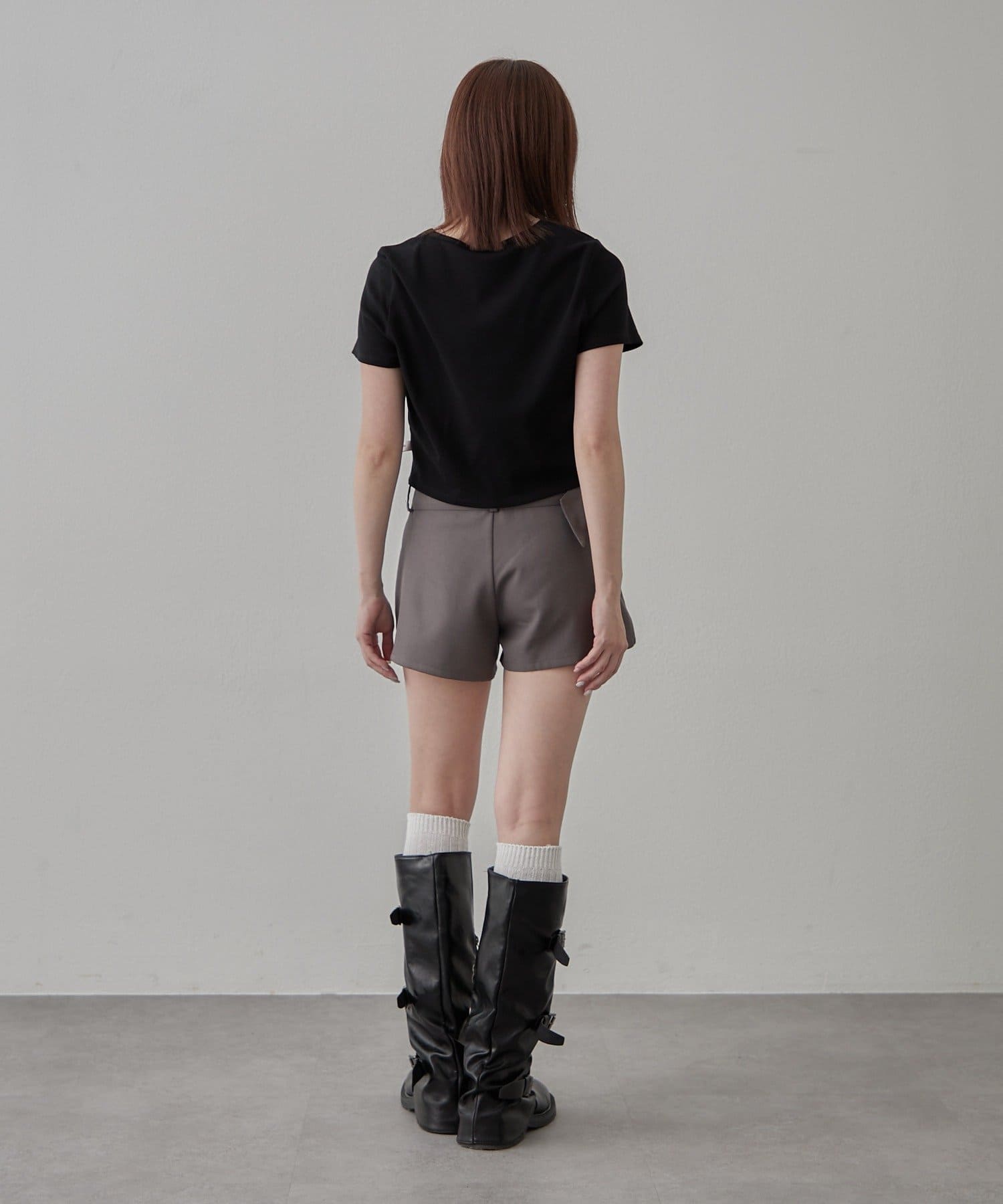 mline(エムライン) [mline]ローライズ ベルトショートパンツ