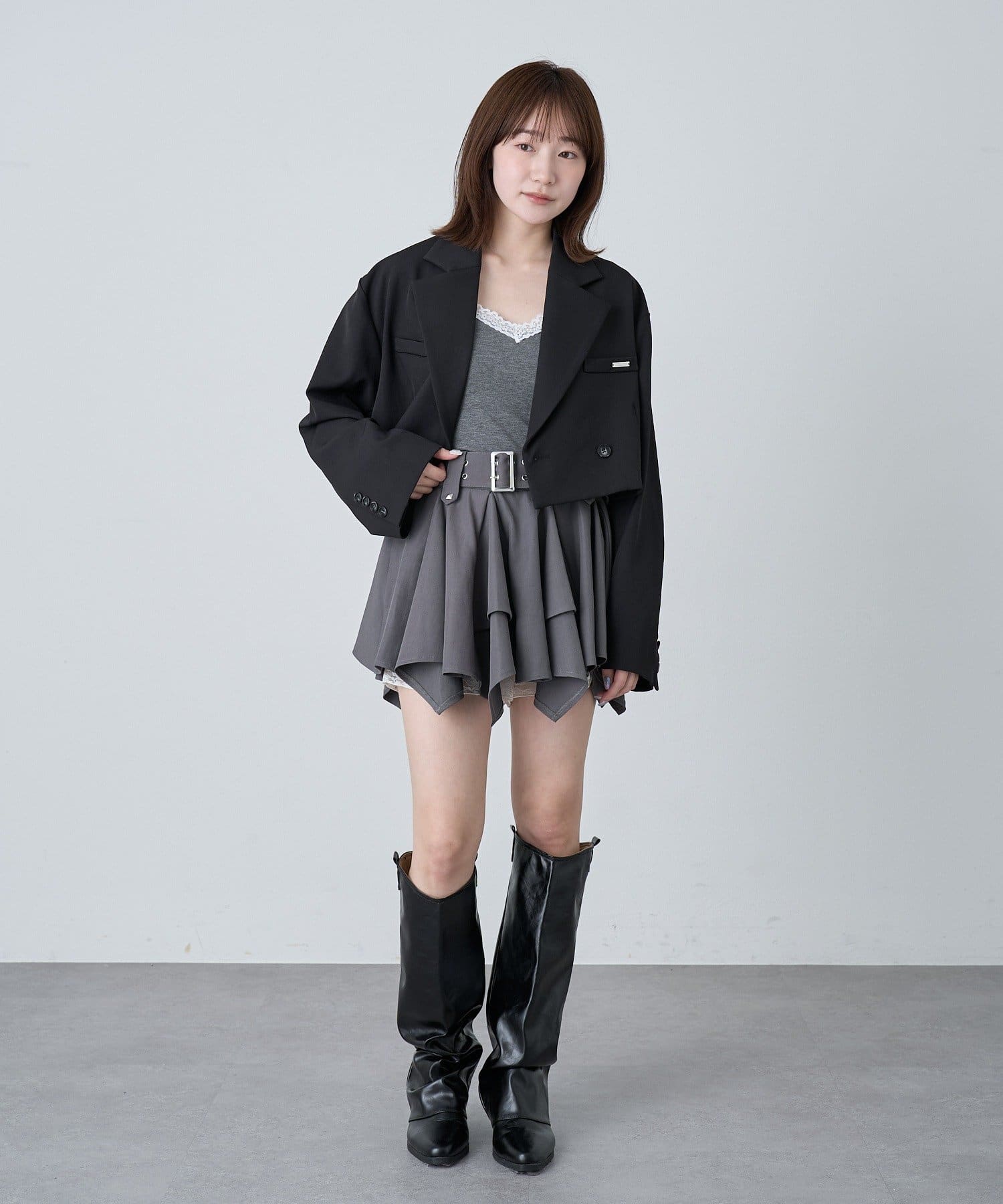 mline(エムライン) [mline]パット付き レースキャミソール