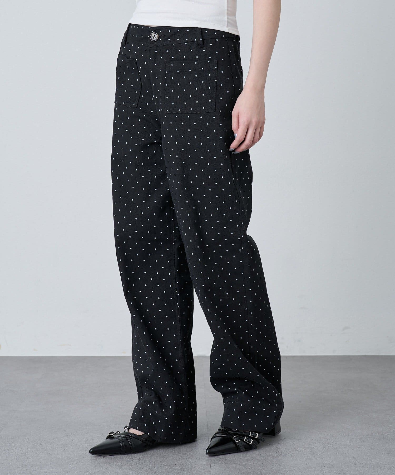 mline(エムライン) [mline]ドットデニム