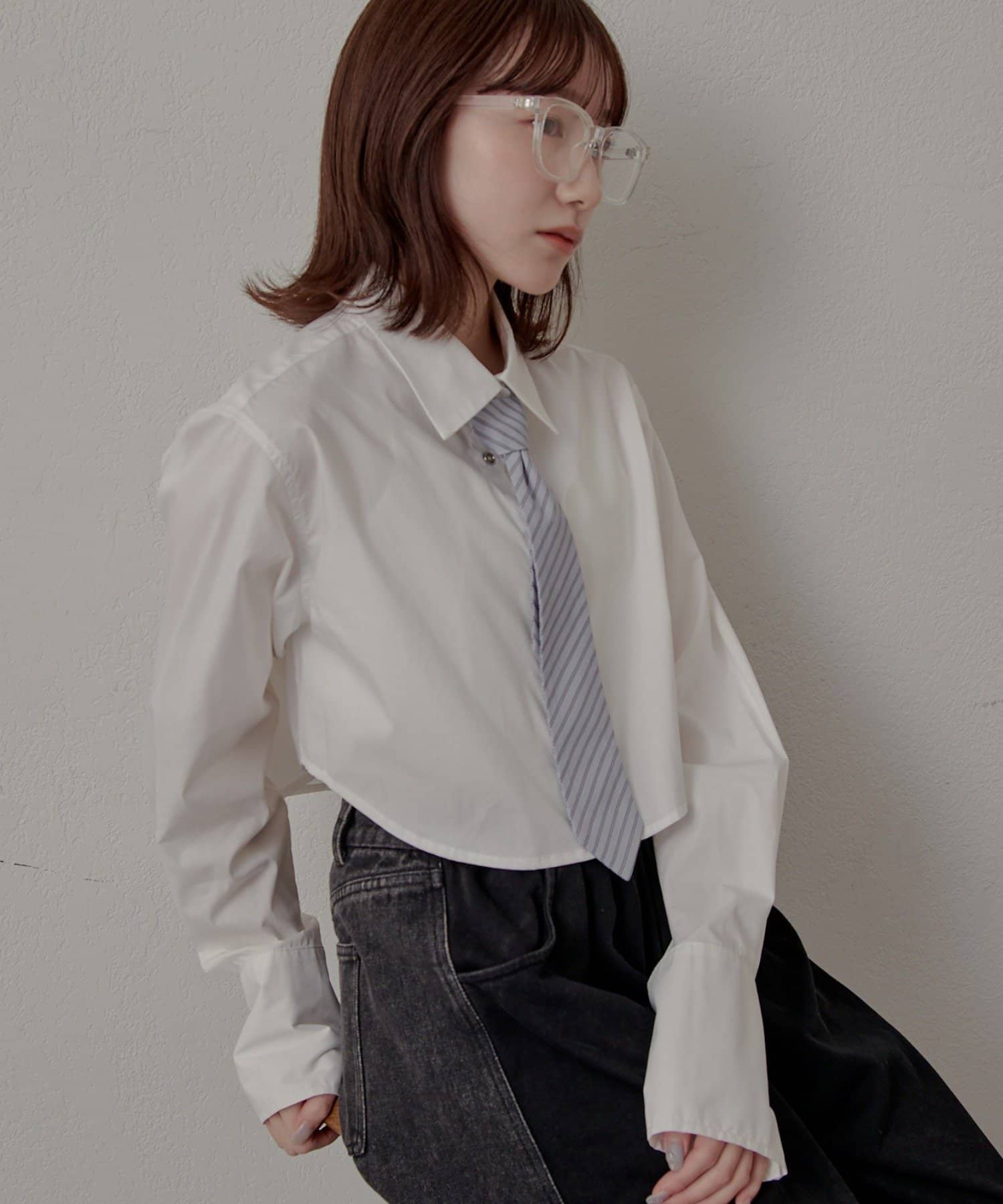 mline(エムライン) [mline]ラウンドネクタイ ショートシャツ