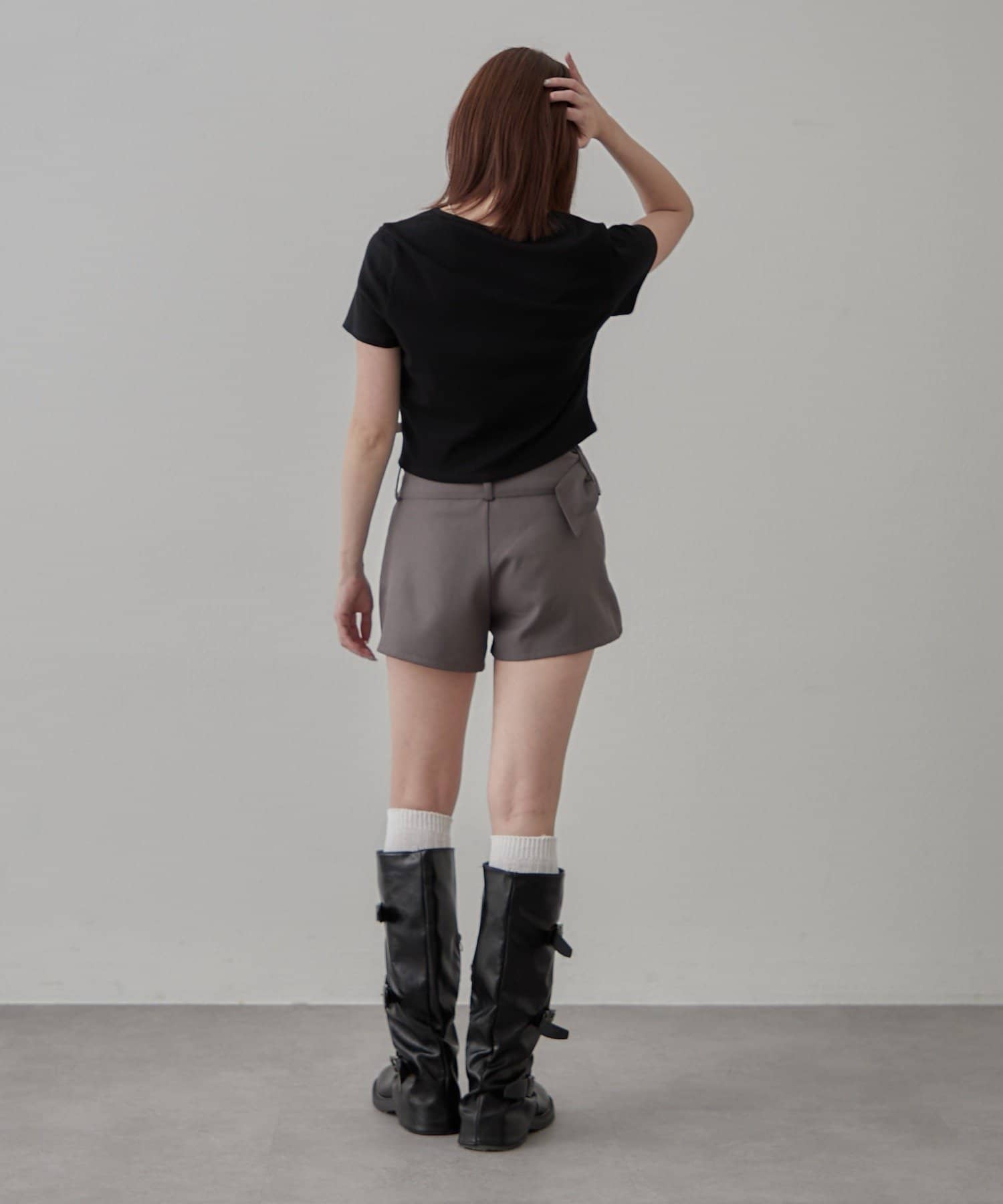 mline(エムライン) [mline]ビーズワンポイント ロゴTシャツ