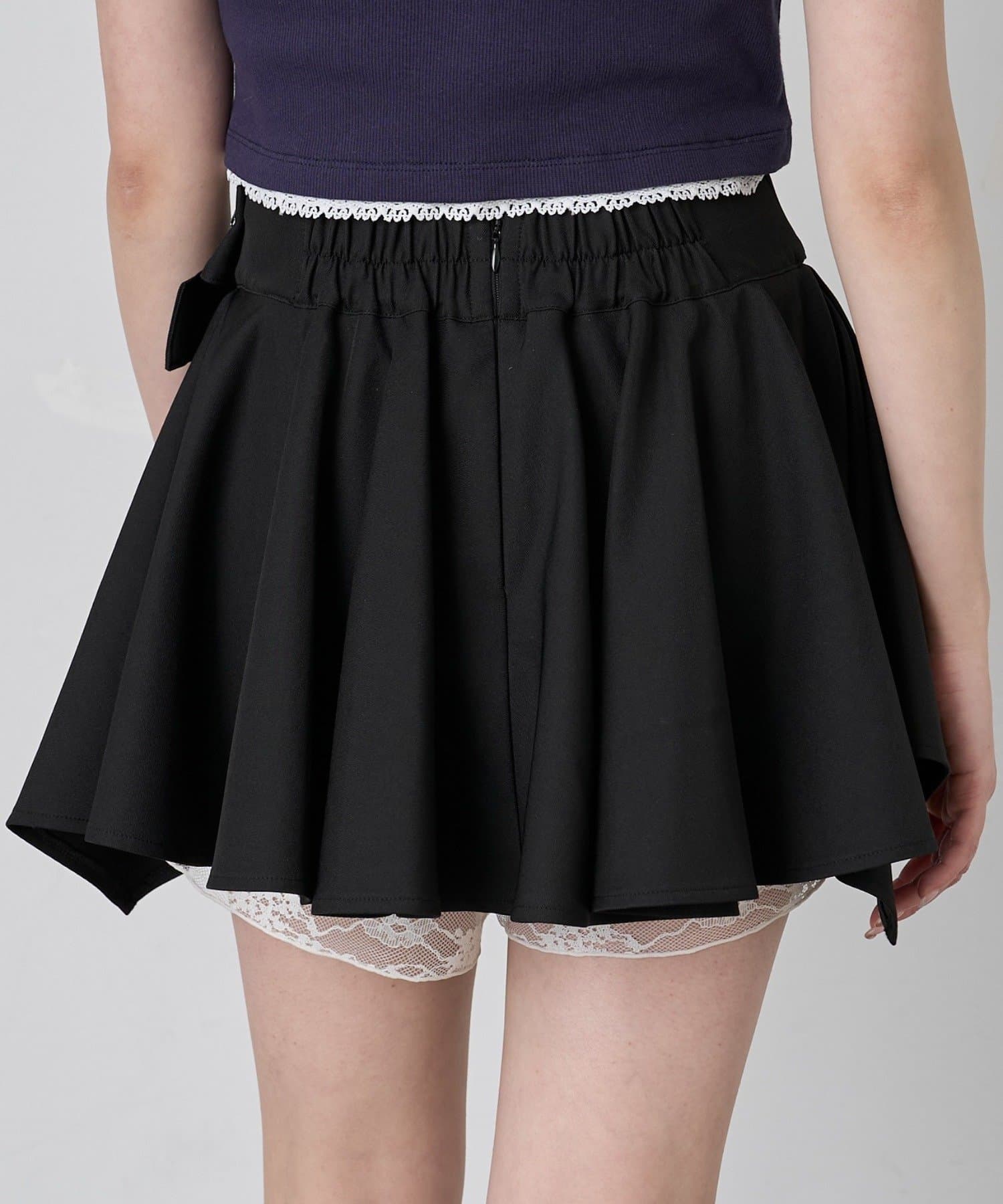 mline(エムライン) [mline]ベルトティアードスカート