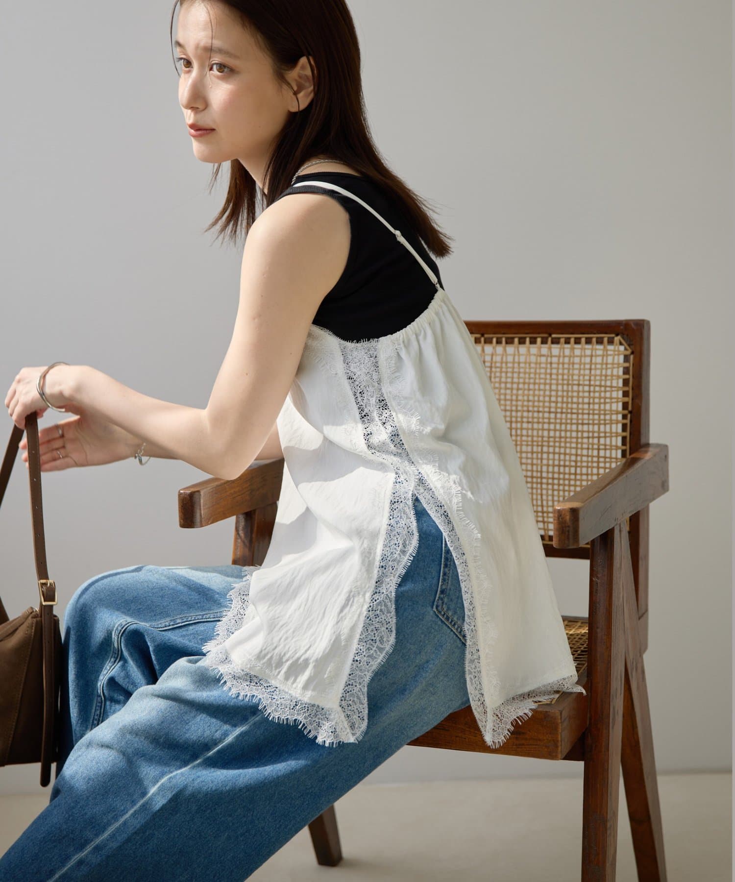 DISCOAT(ディスコート) 【Noka】サイドレースキャミチュニック