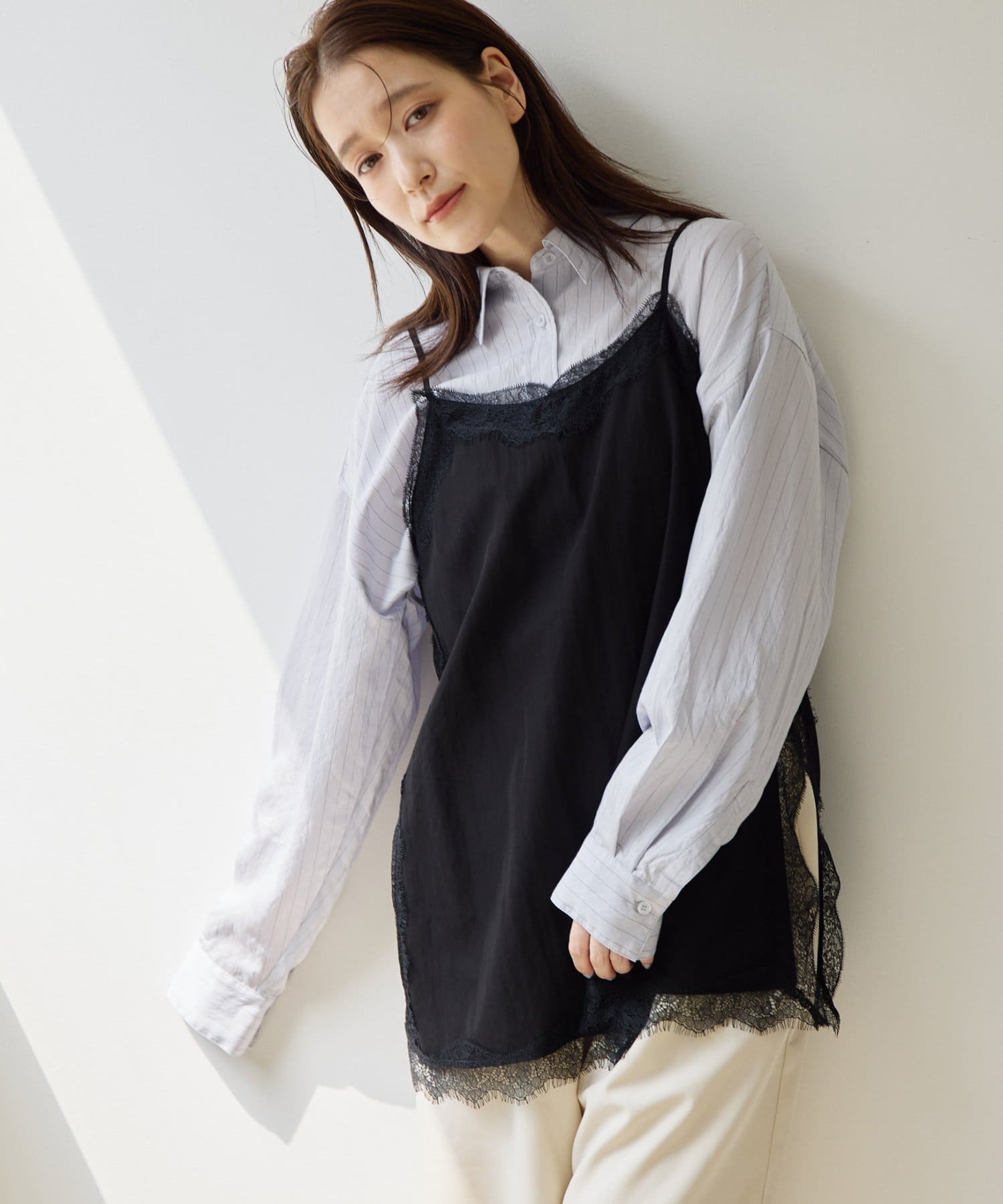 DISCOAT(ディスコート) 【Noka】サイドレースキャミチュニック