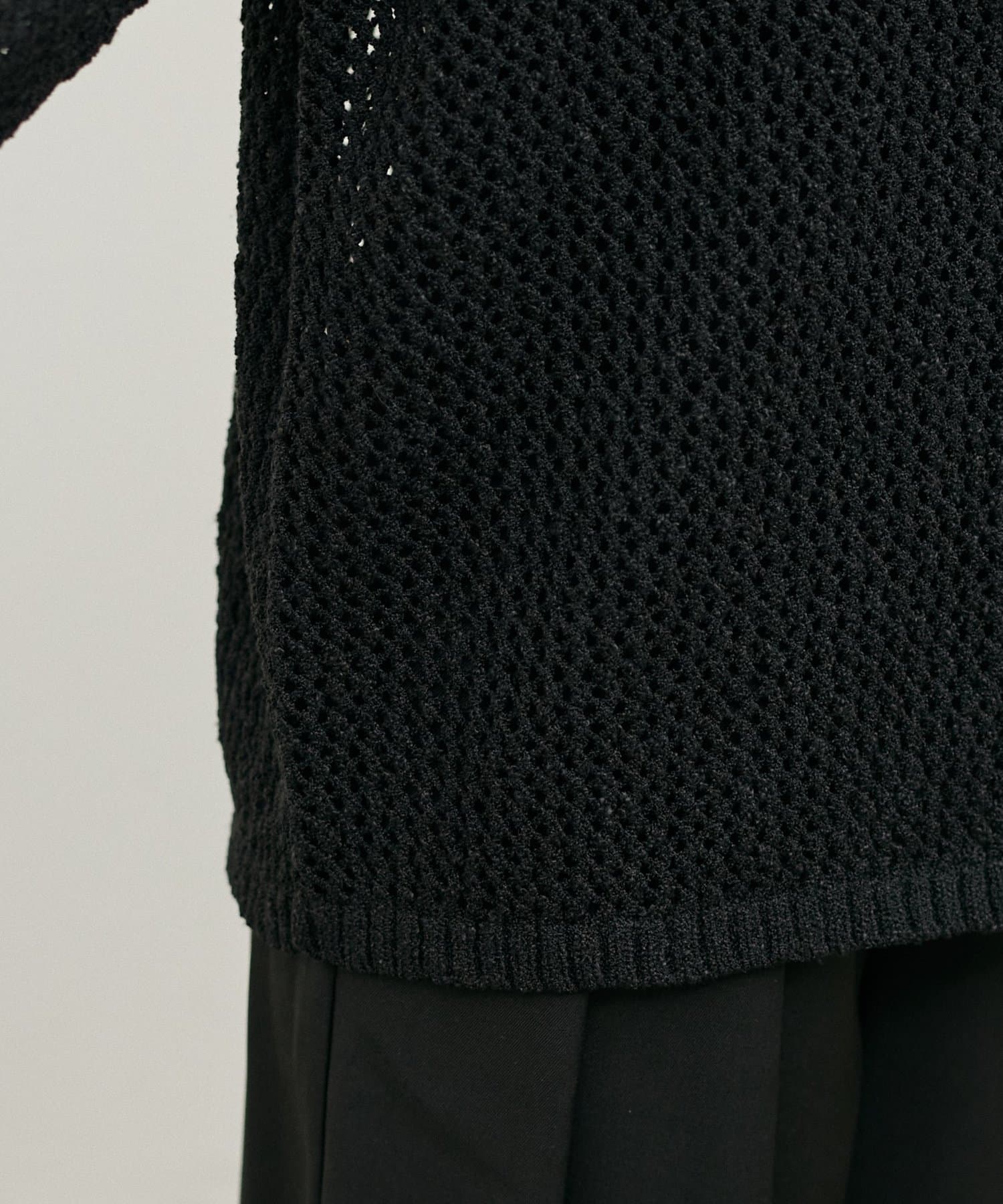 LARUTA(ラルータ) MIXメッシュキーネックプルオーバー