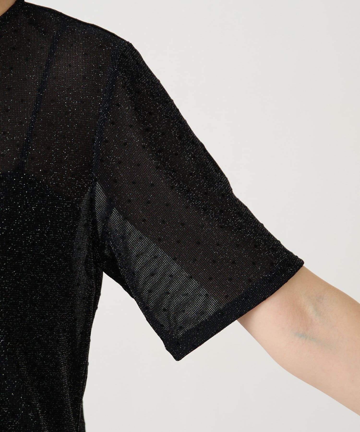 COLLAGE GALLARDAGALANTE(コラージュ ガリャルダガランテ) 【トレンドアイテム】シアードットチュールカットソー/アンサンブル