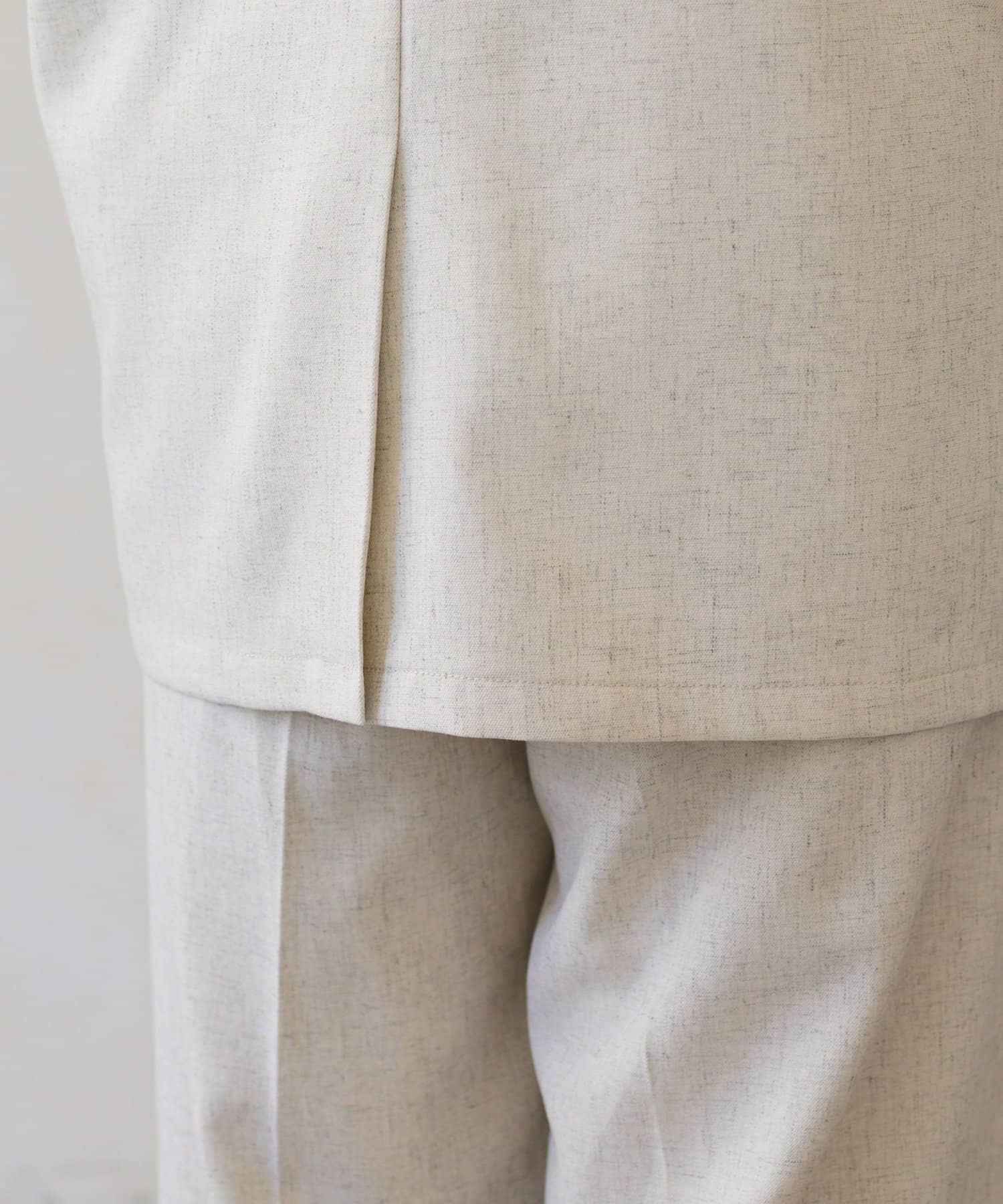 Thevon.(ゼヴォン) 【Mayu企画】袖配色リネン混ジャケット