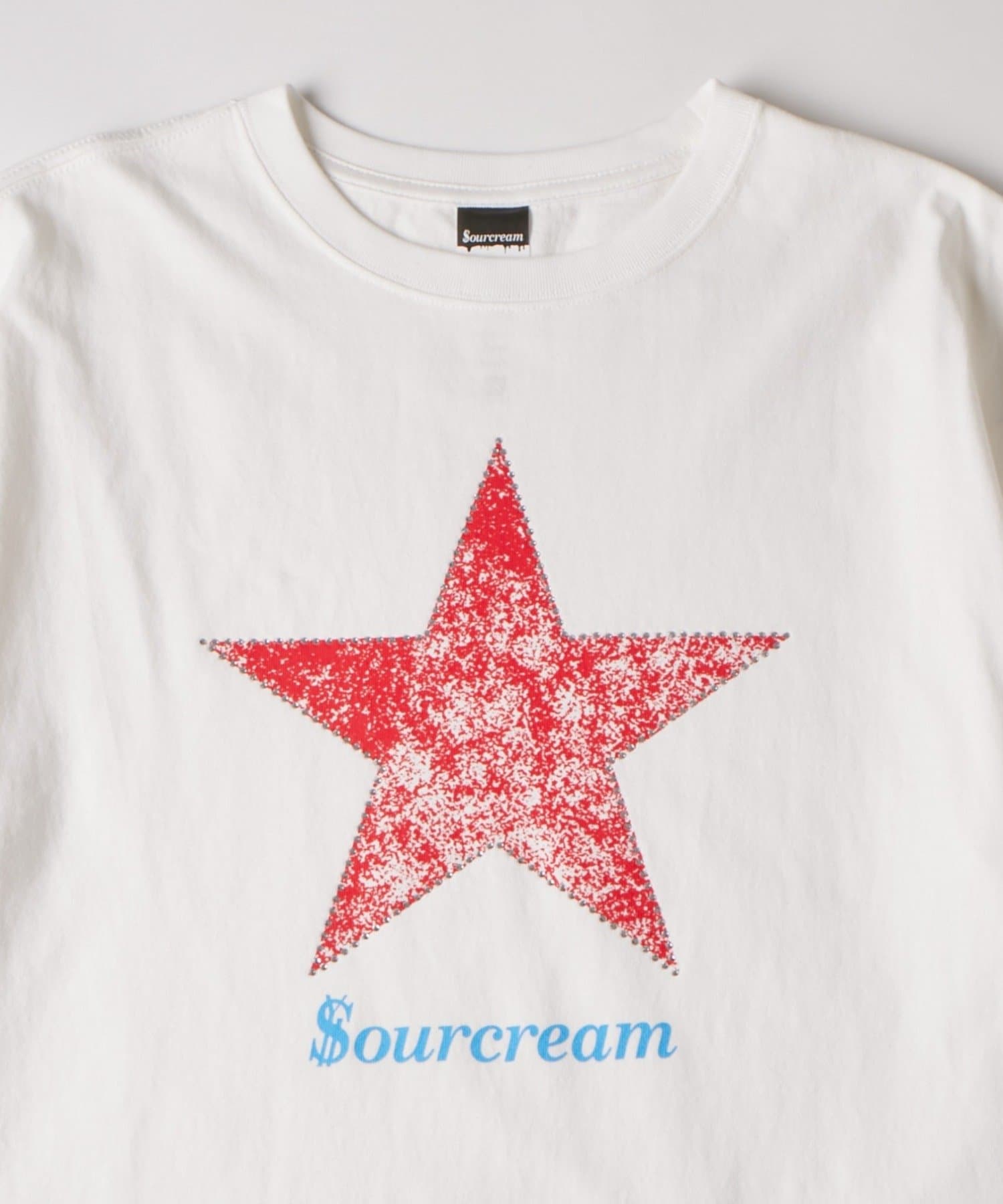 WHO’S WHO gallery(フーズフーギャラリー) 【UNISEX】SourcreamラインストーンスターグラフィックTEE