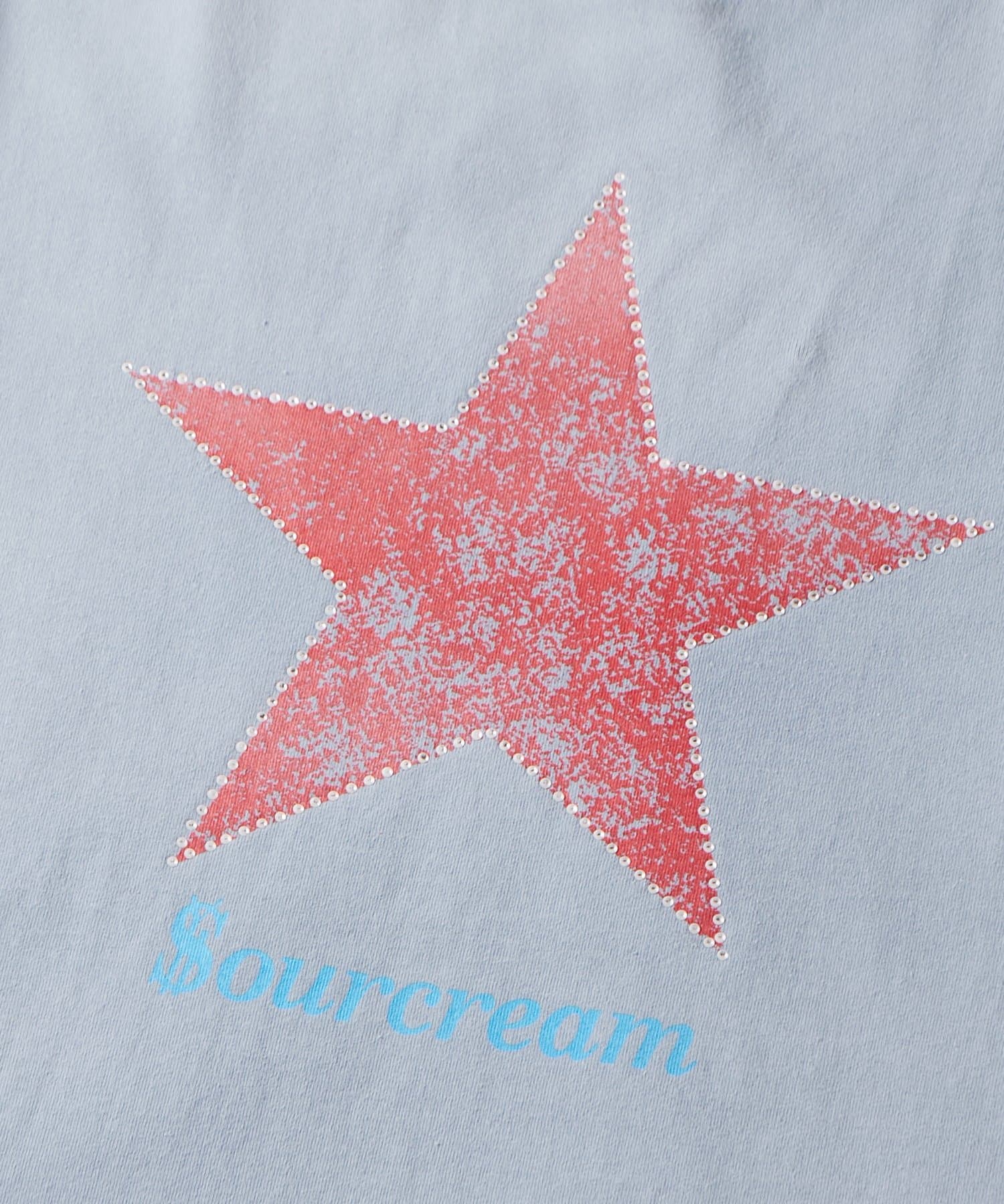 WHO’S WHO gallery(フーズフーギャラリー) 【UNISEX】SourcreamラインストーンスターグラフィックTEE
