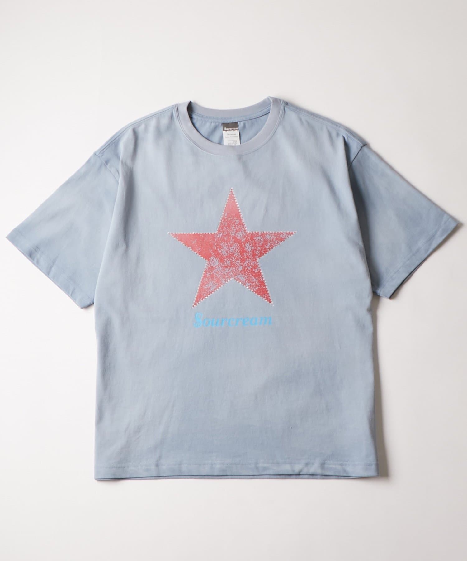 WHO’S WHO gallery(フーズフーギャラリー) 【UNISEX】SourcreamラインストーンスターグラフィックTEE