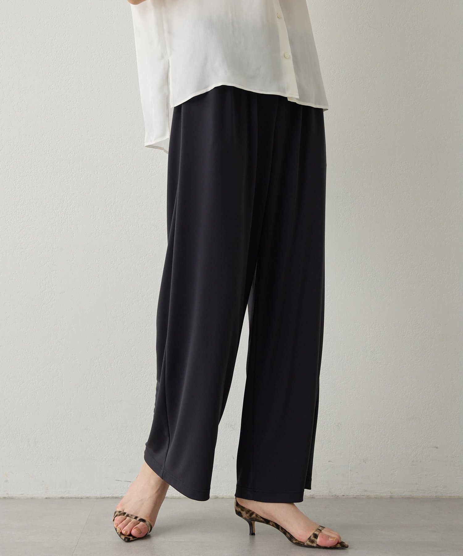 Whim Gazette(ウィム ガゼット) 【Drawing Numbers】スムースリラックスパンツ