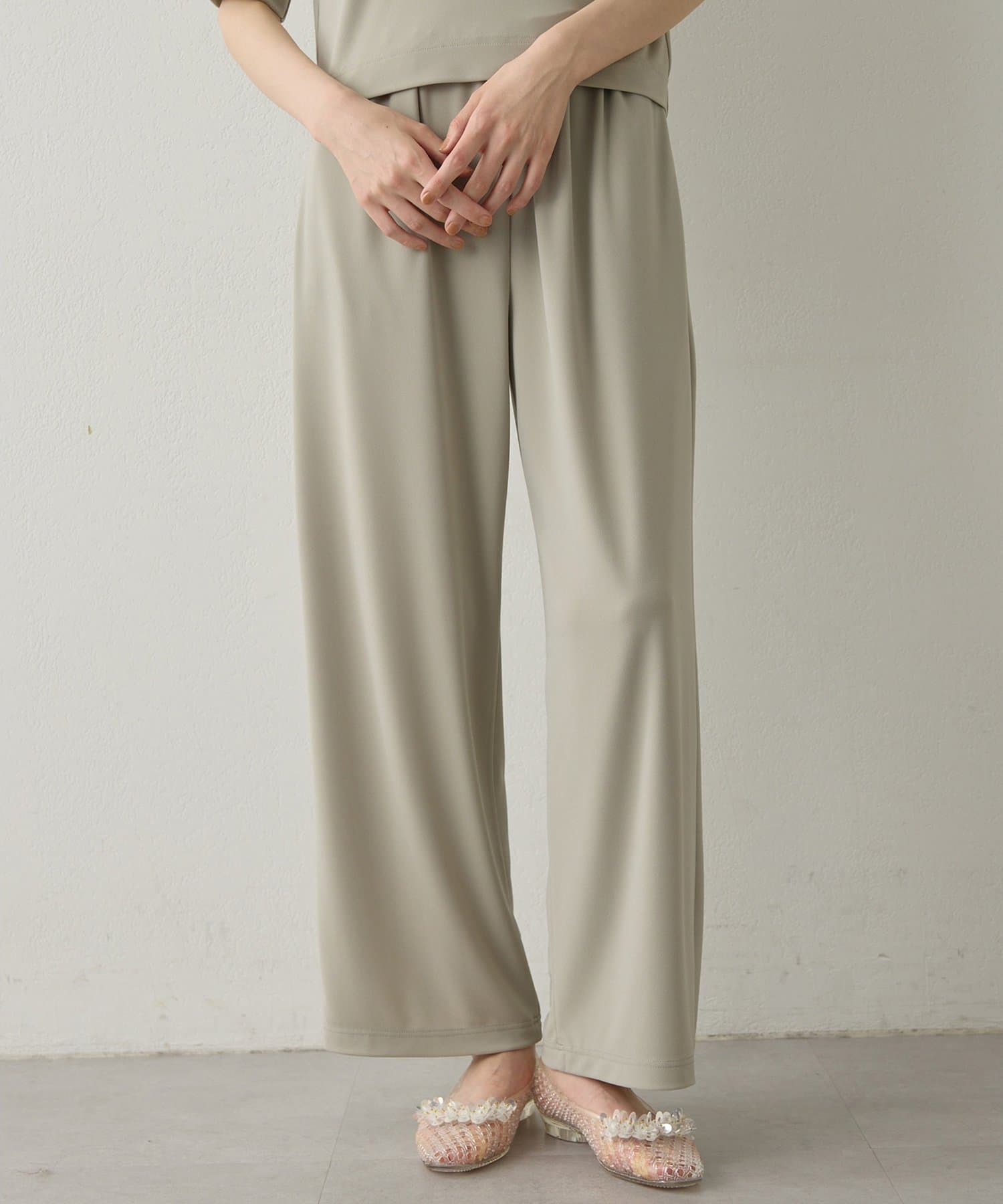 Whim Gazette(ウィム ガゼット) 【Drawing Numbers】スムースリラックスパンツ