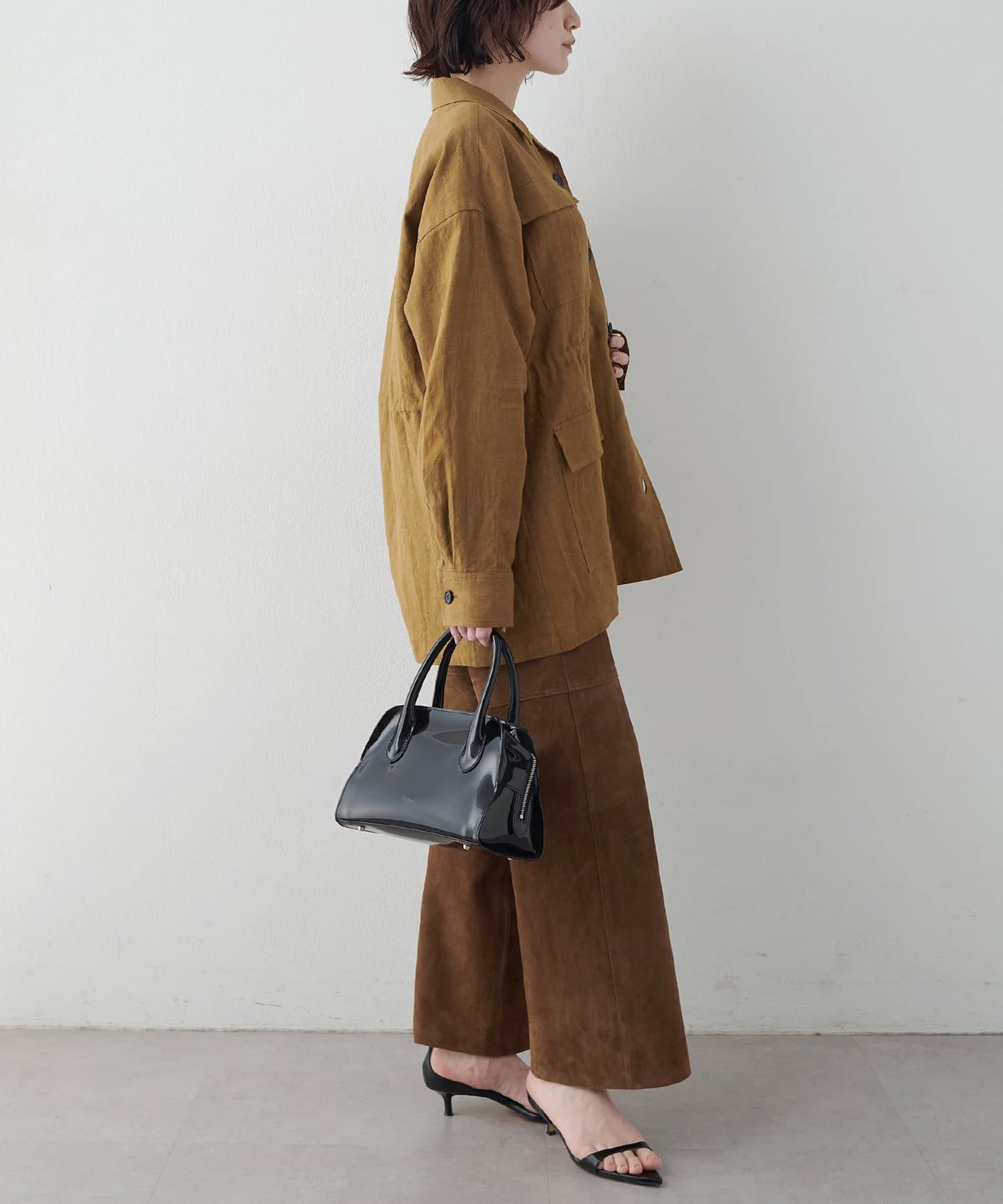 Whim Gazette(ウィム ガゼット) リネンポケットジャケット