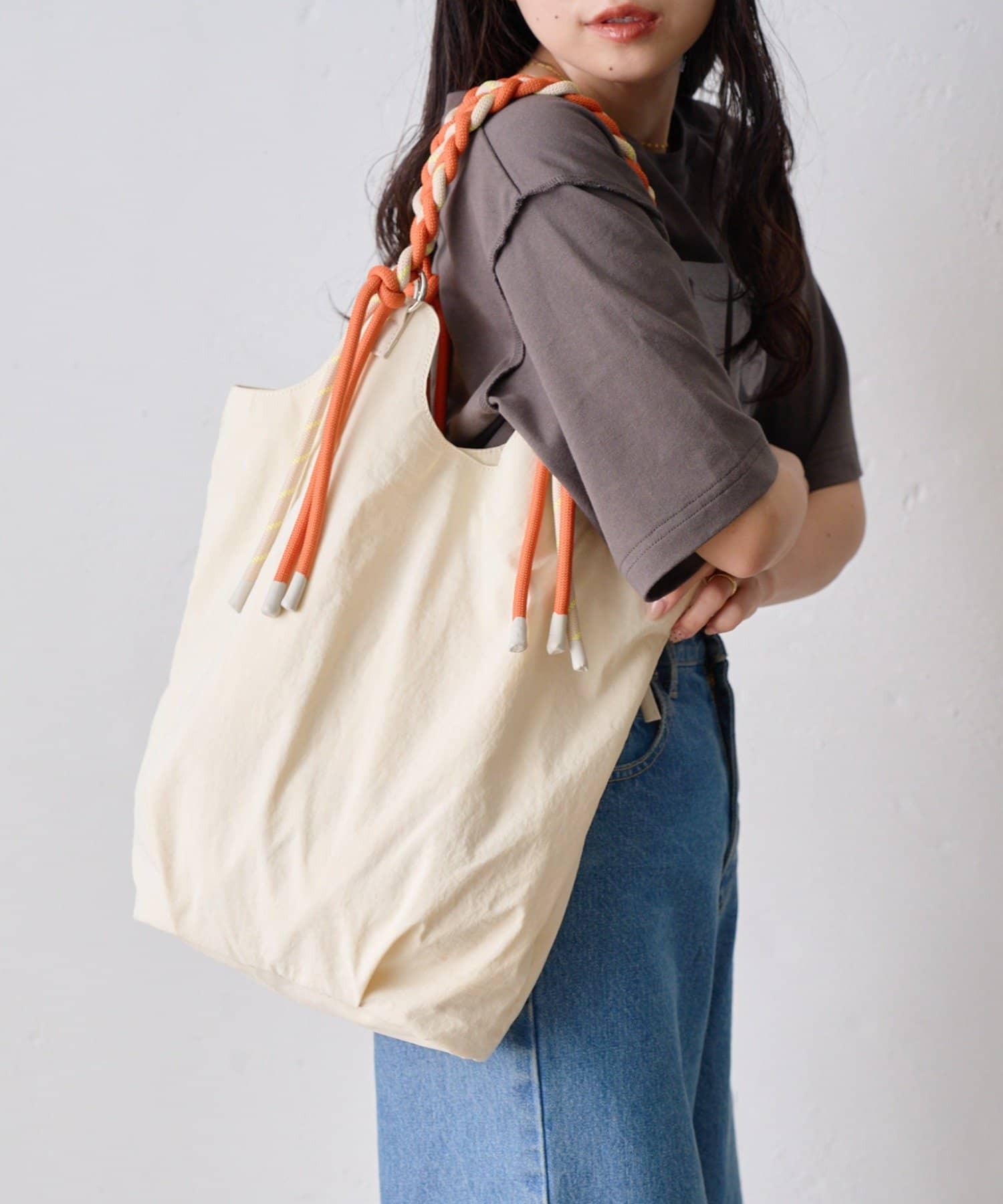 CIAOPANIC TYPY(チャオパニックティピー) :撥水ナイロンロープハンドルトートBAG