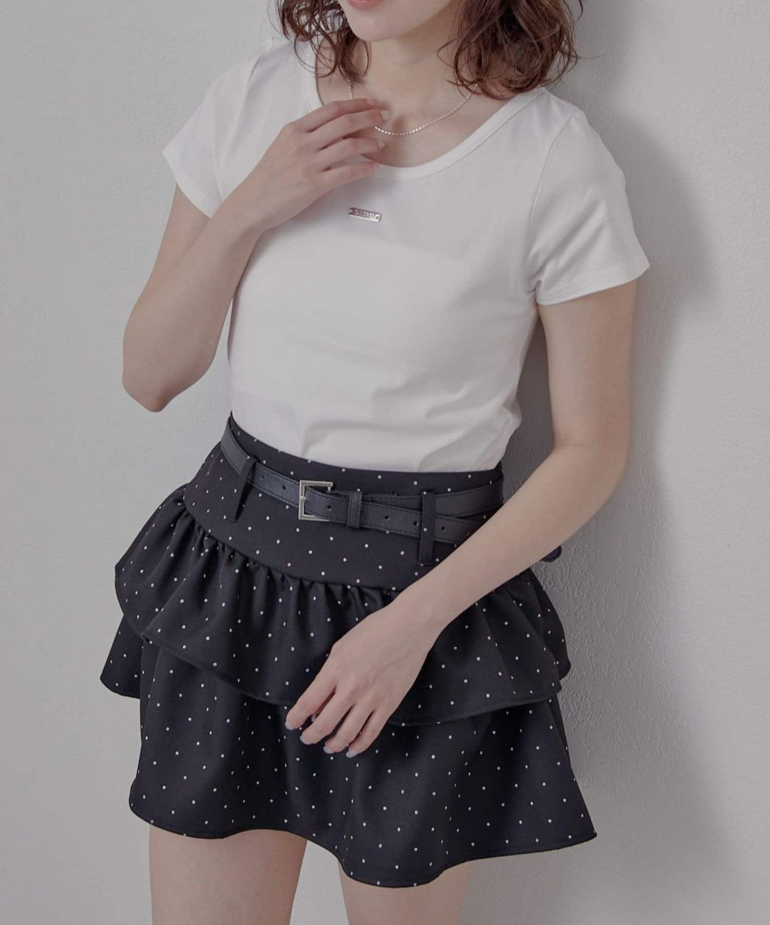 mline(エムライン) [mline]プレートラウンド半袖Ｔ