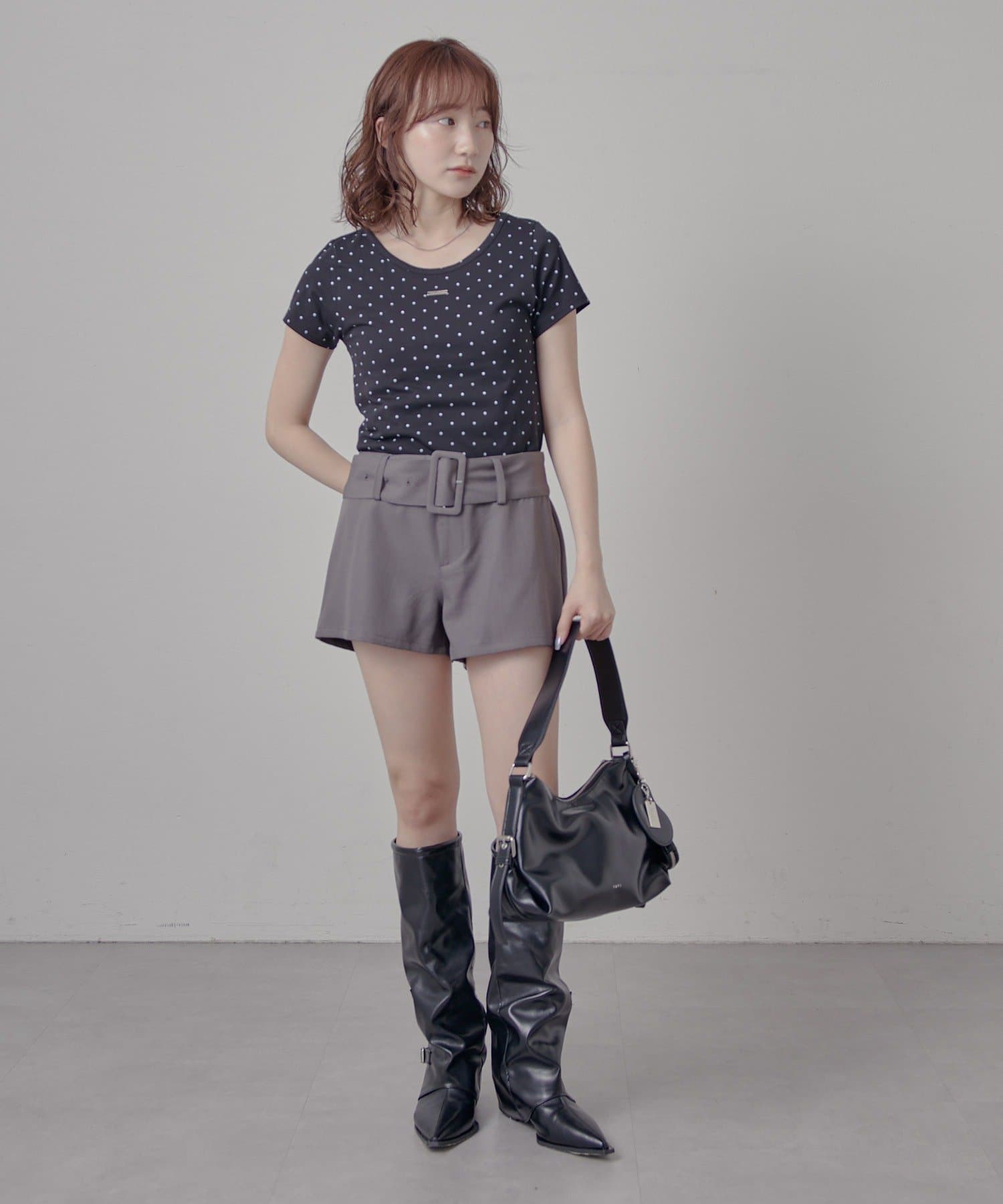 mline(エムライン) [mline]プレートラウンド半袖Ｔ