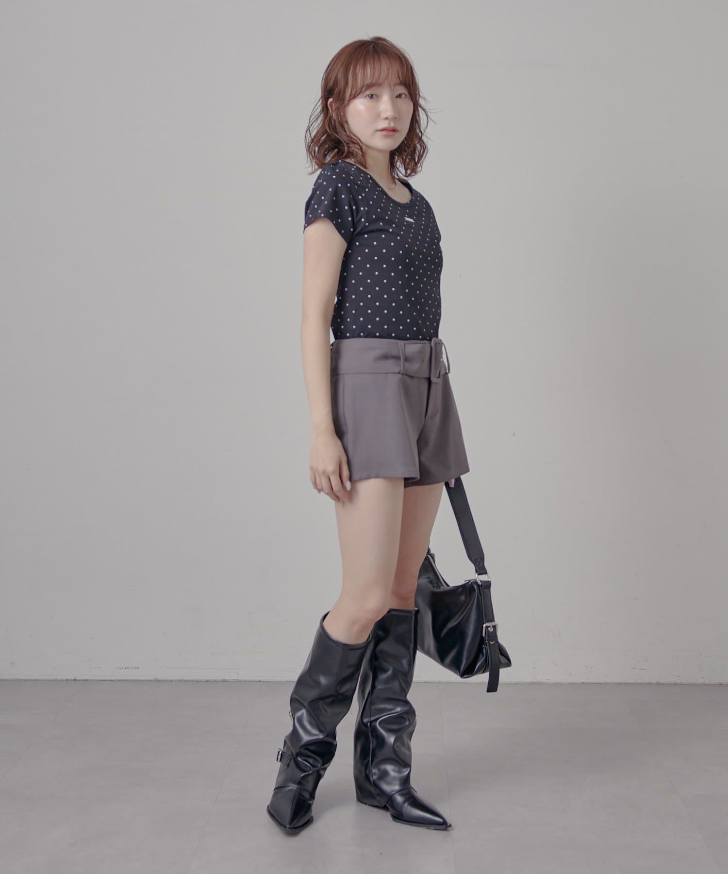 mline(エムライン) [mline]プレートラウンド半袖Ｔ