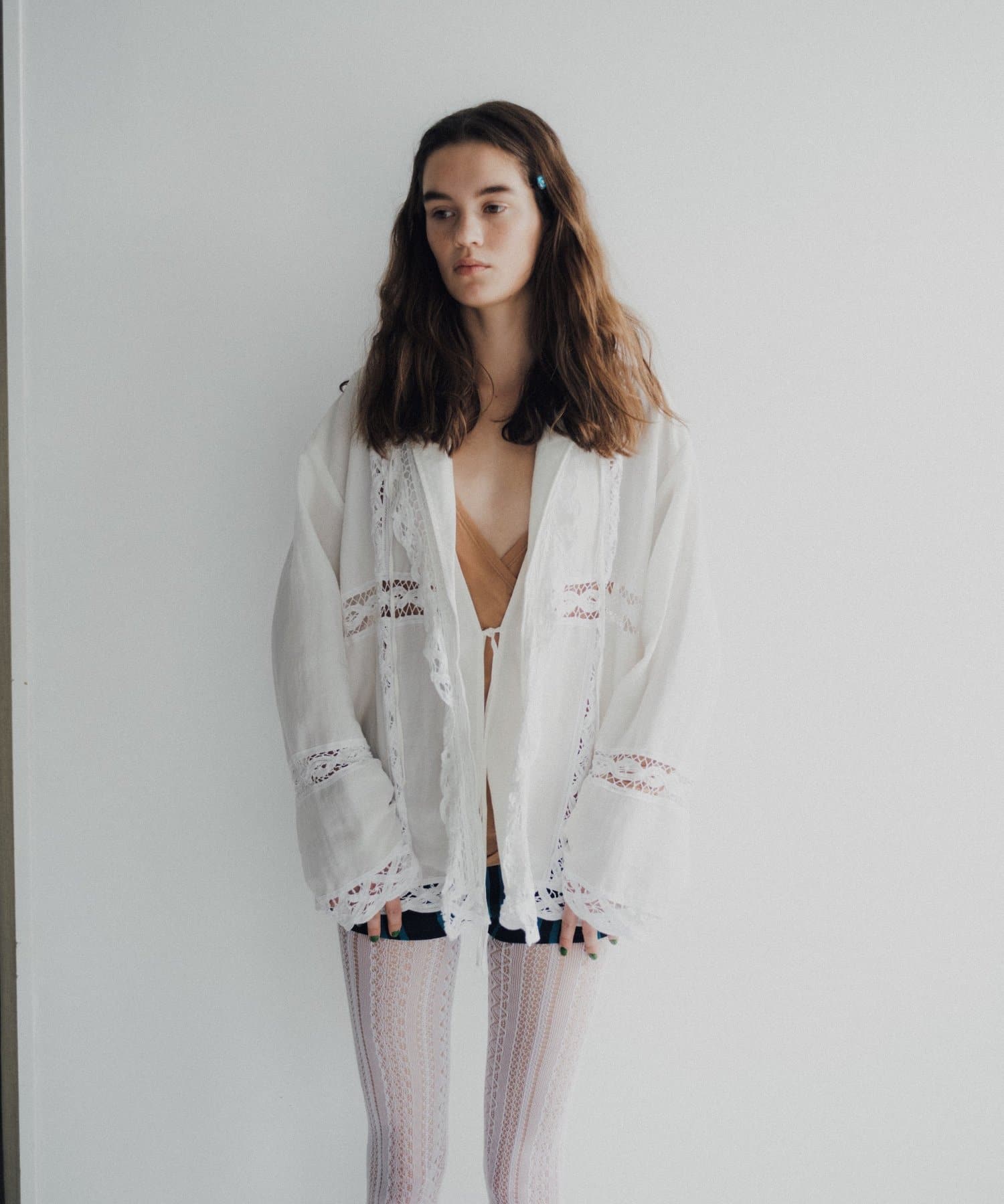 Pasterip(パセリ) Battenberg lace design blouse